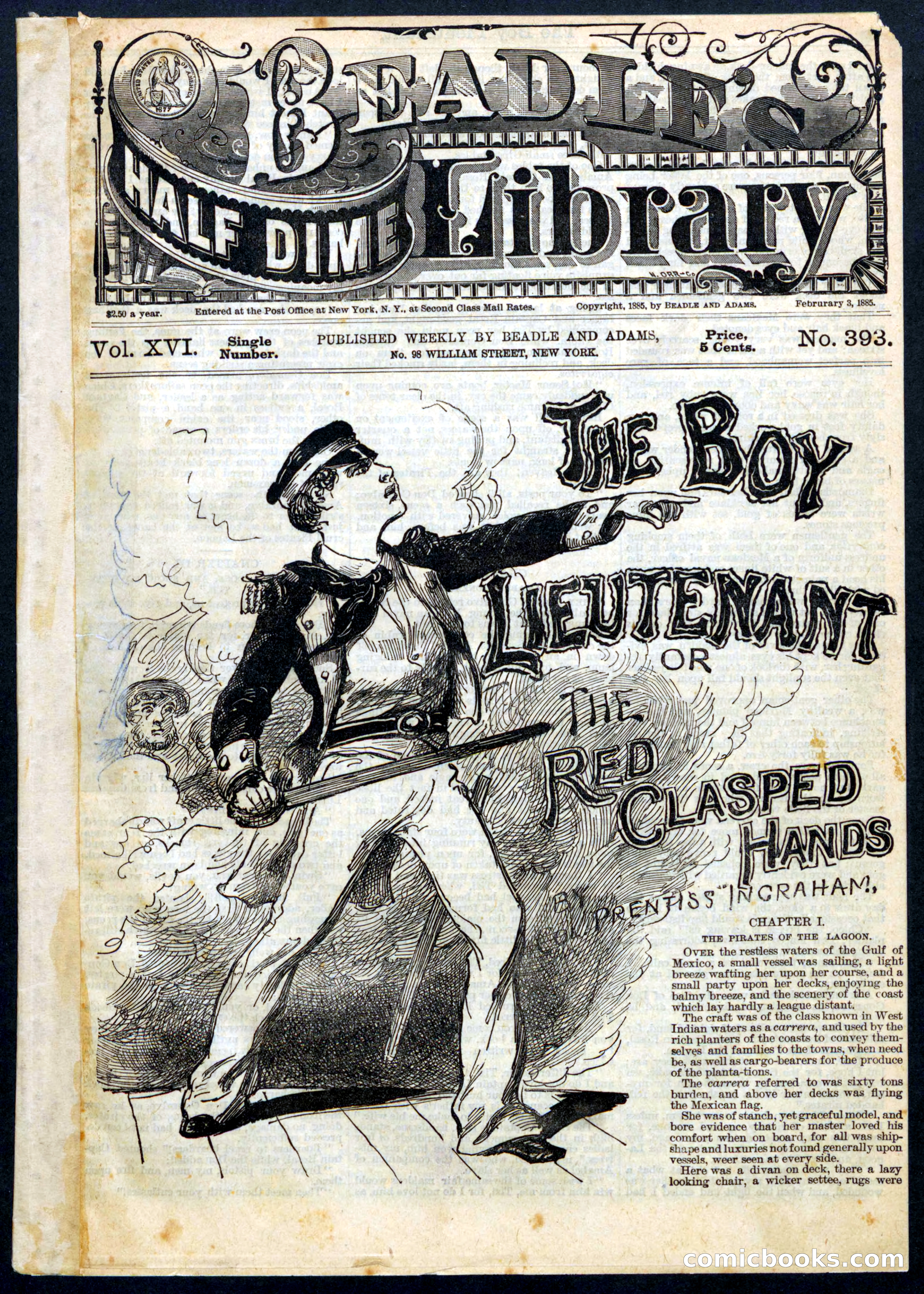 The Boy Lieutenant; or, The Red Clasped Hands