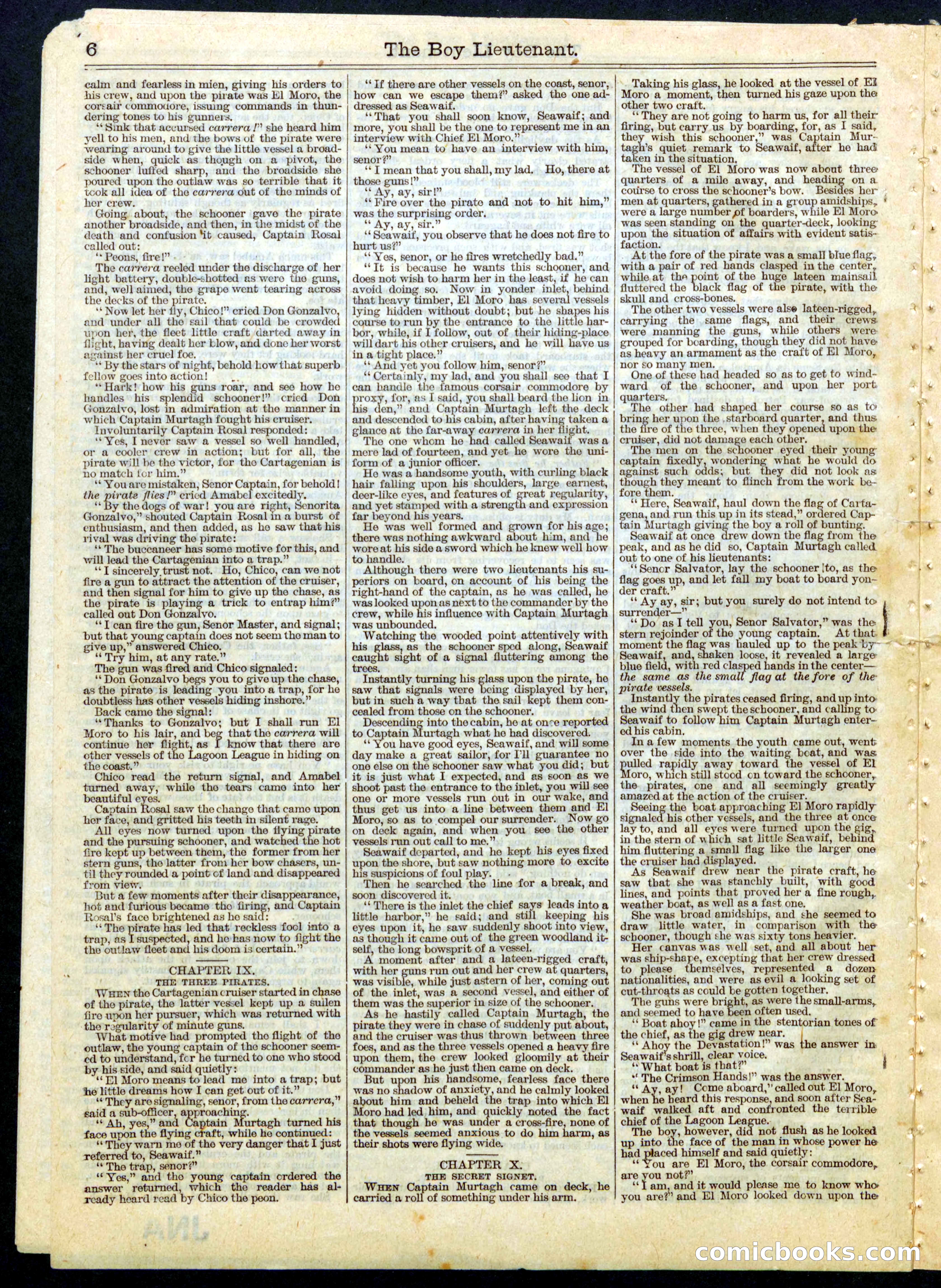 The Boy Lieutenant; or, The Red Clasped Hands — page 6 of 16