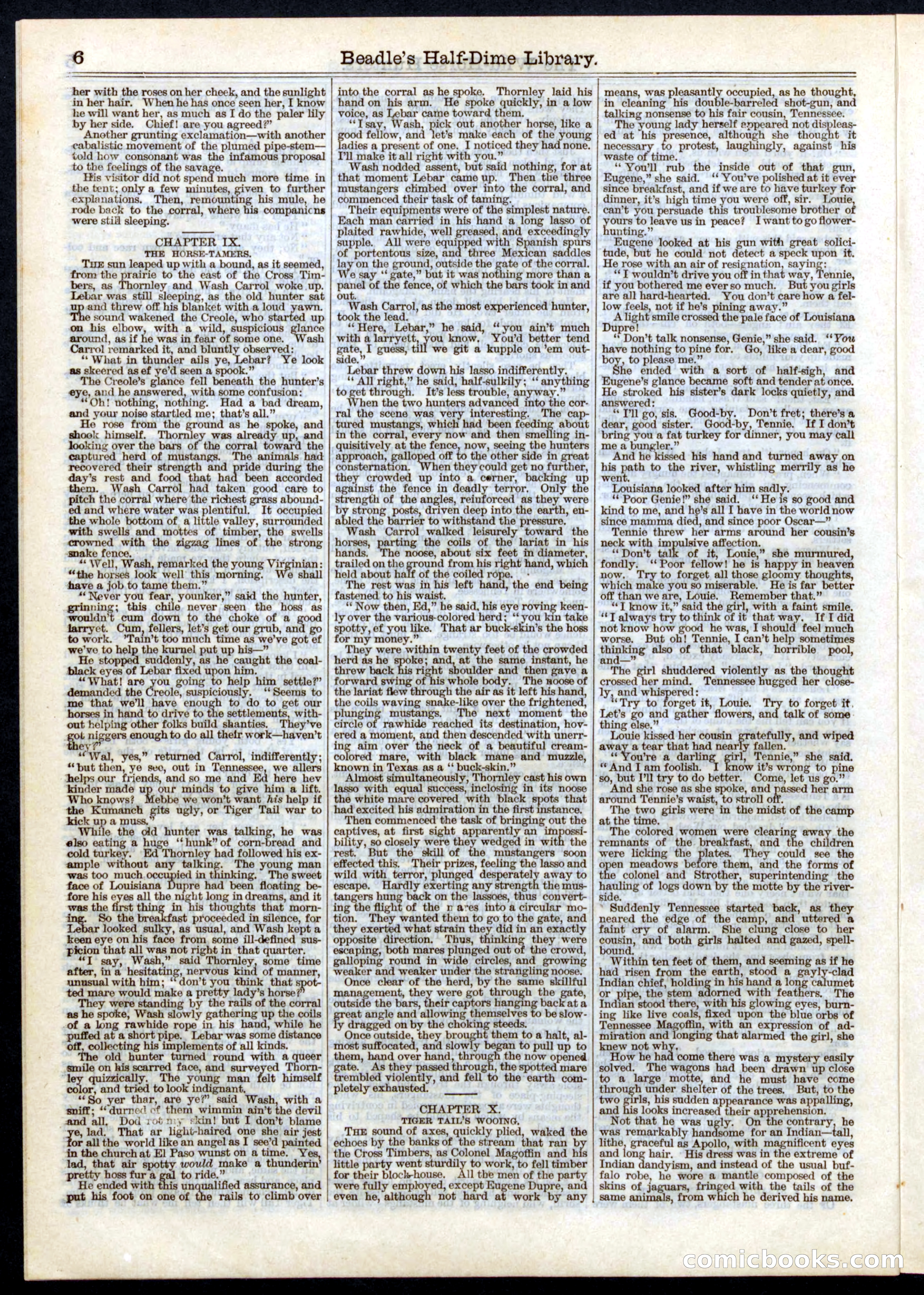 Beadle's Half Dime Library, No. 4 — page 6 of 16