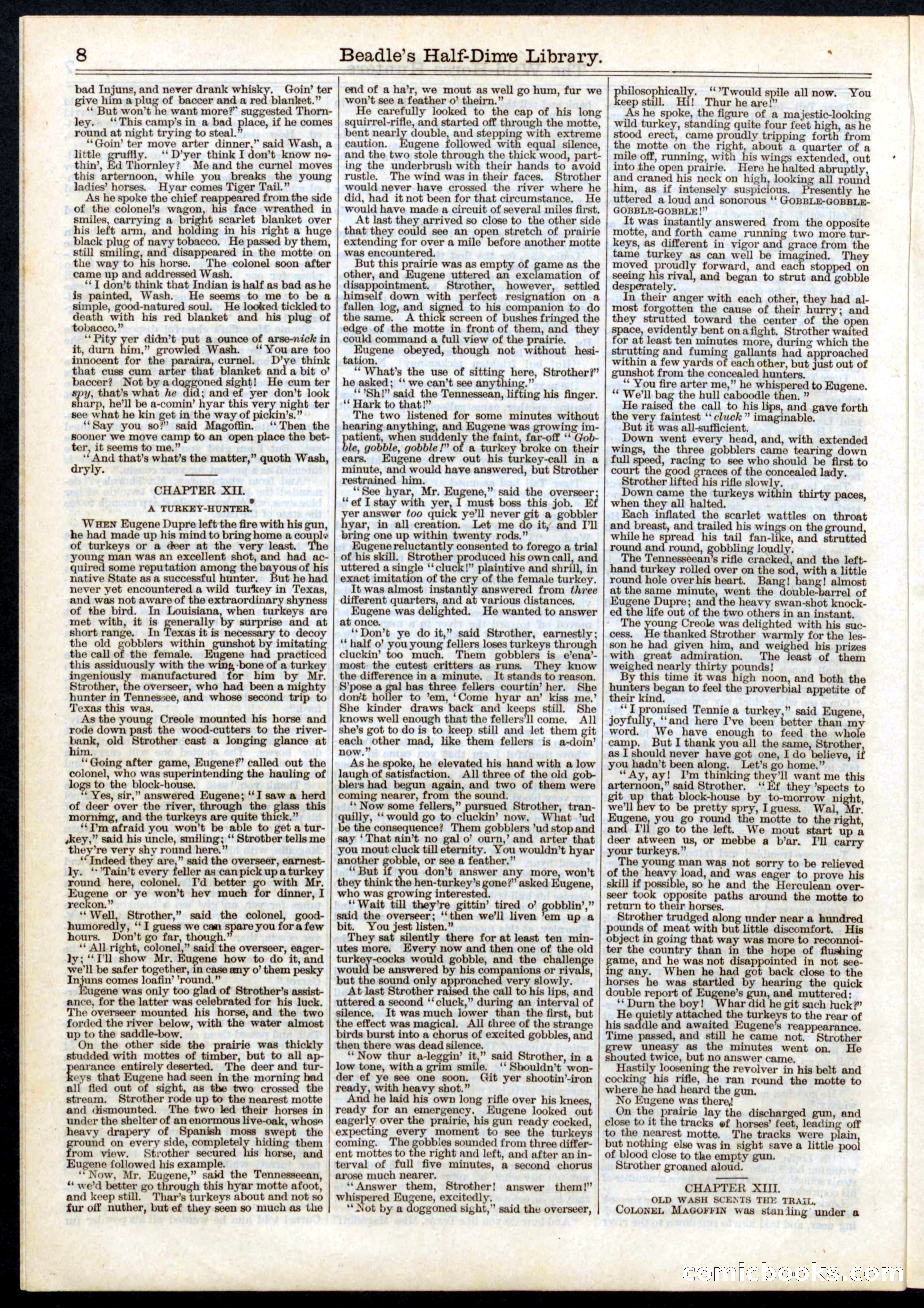 Beadle's Half Dime Library, No. 4 — page 8 of 16