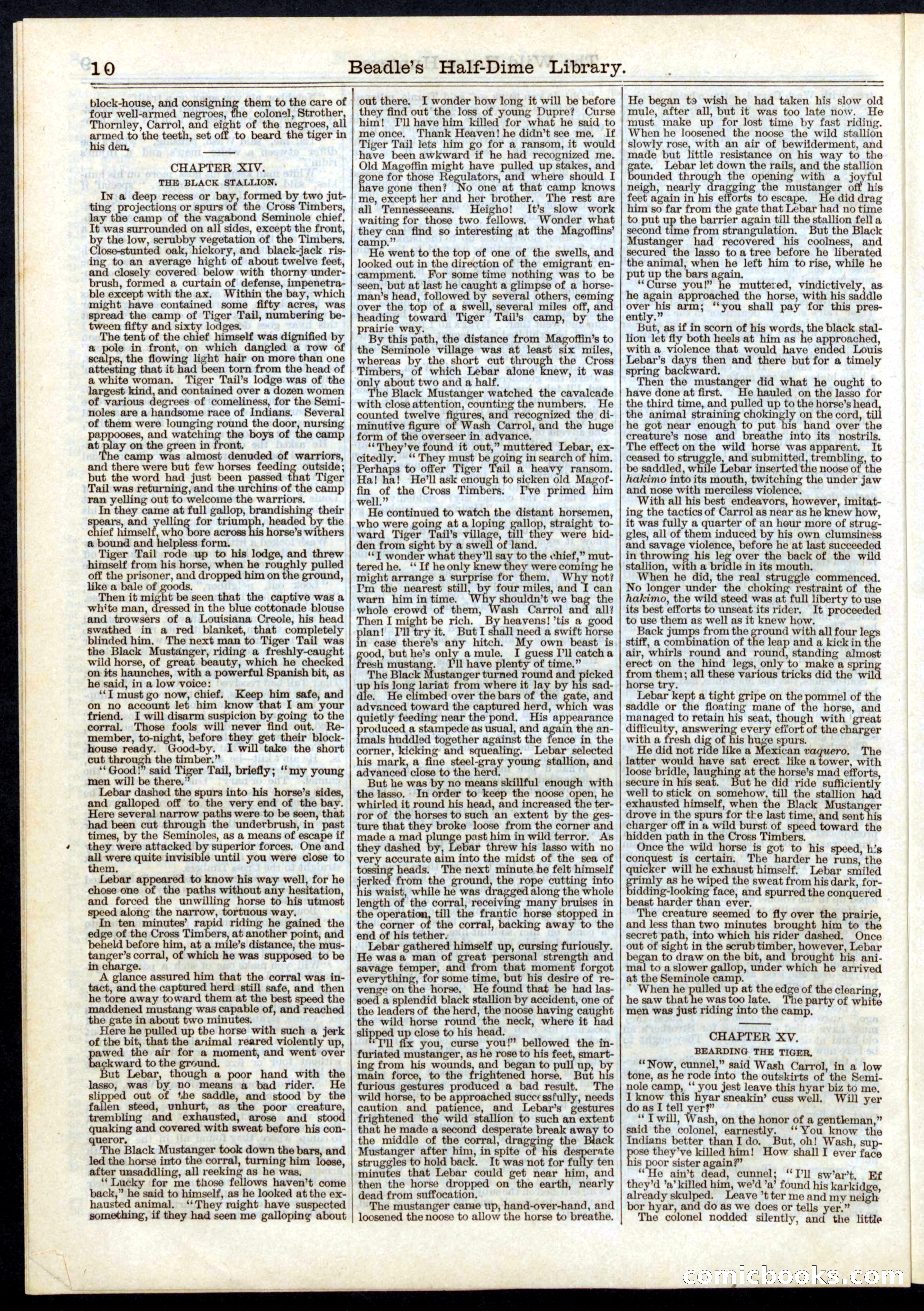 Beadle's Half Dime Library, No. 4 — page 10 of 16