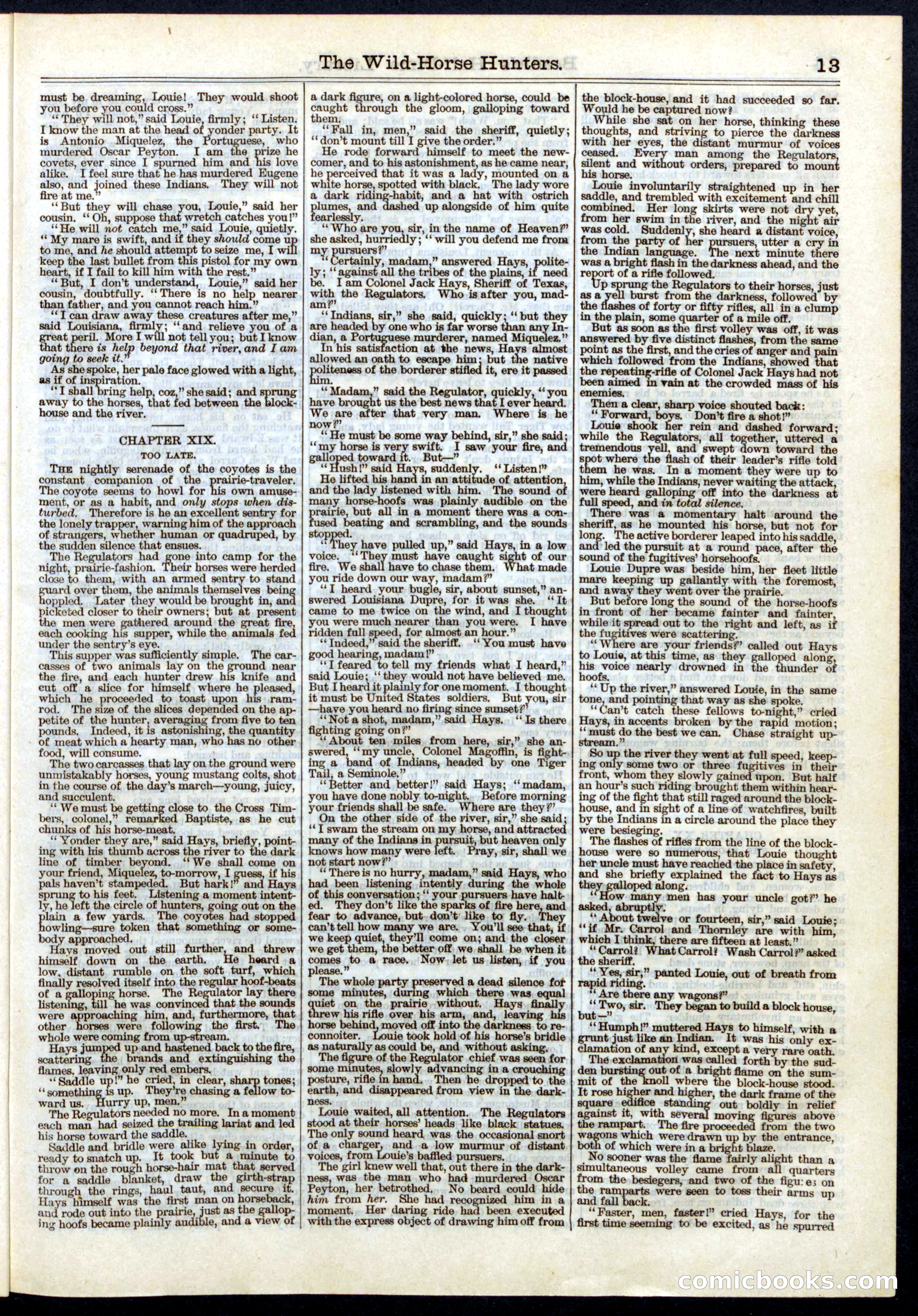 Beadle's Half Dime Library, No. 4 — page 13 of 16
