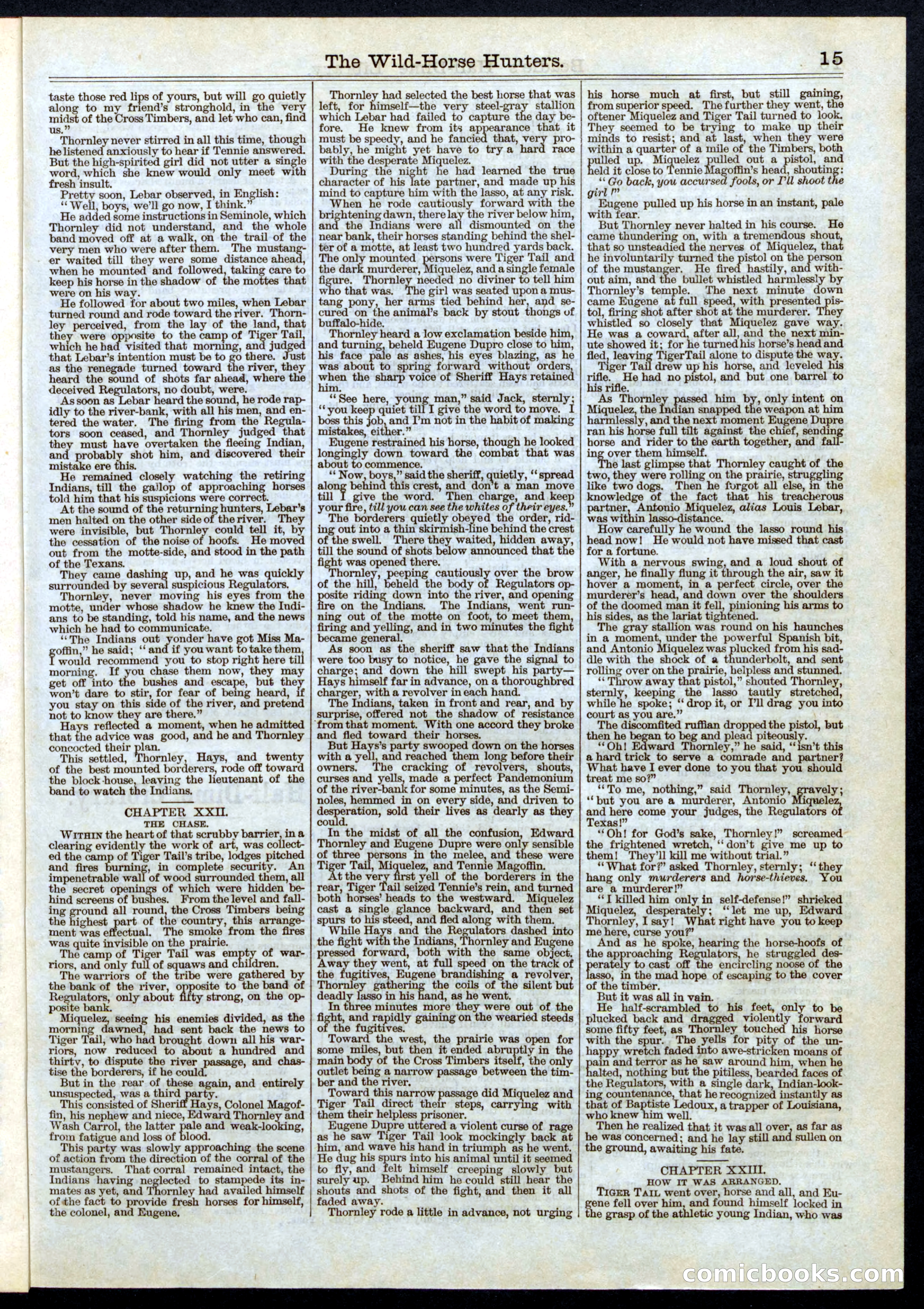 Beadle's Half Dime Library, No. 4 — page 15 of 16