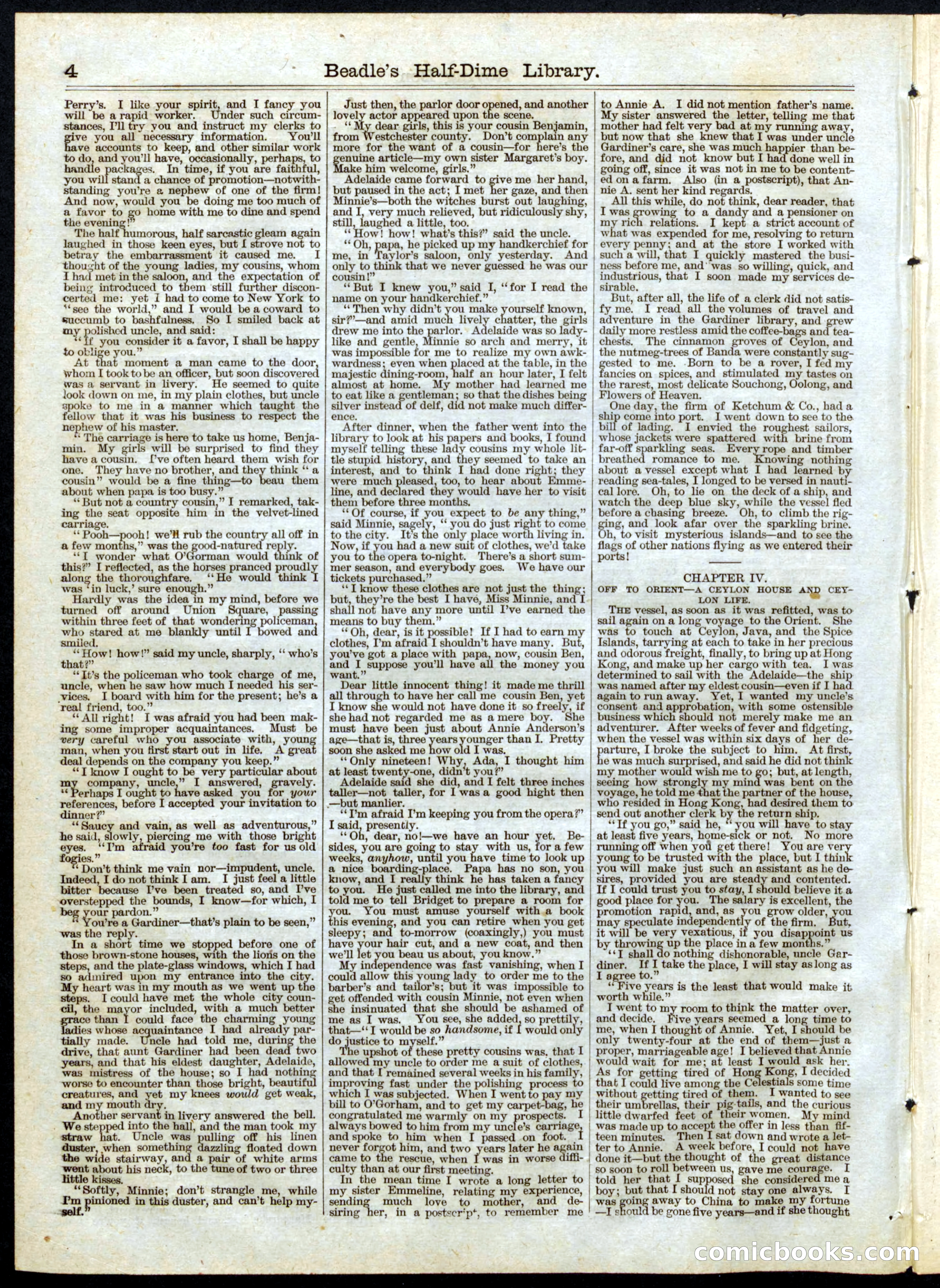 Beadle's Half Dime Library No. 40 — page 4 of 16