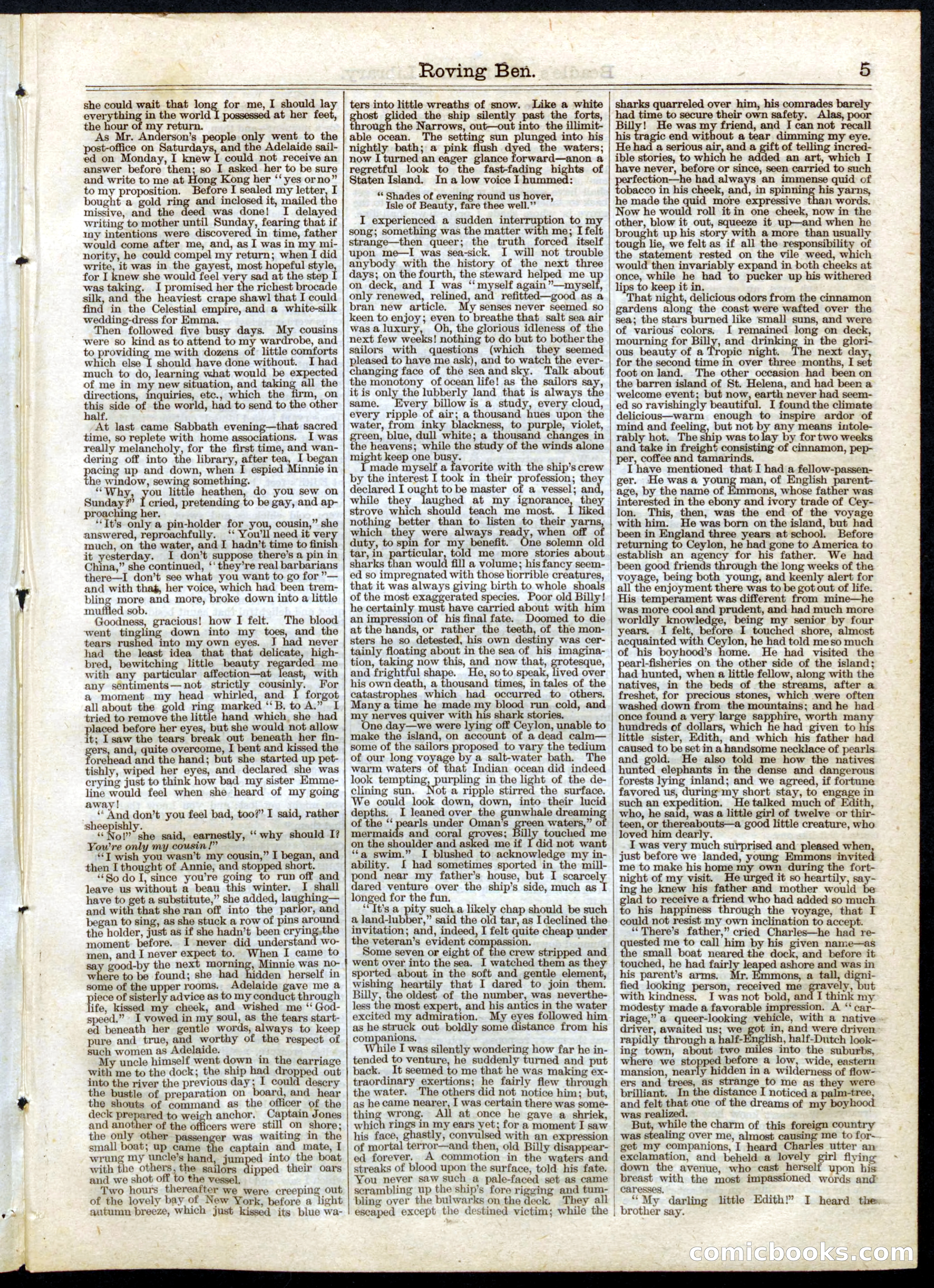 Beadle's Half Dime Library No. 40 — page 5 of 16