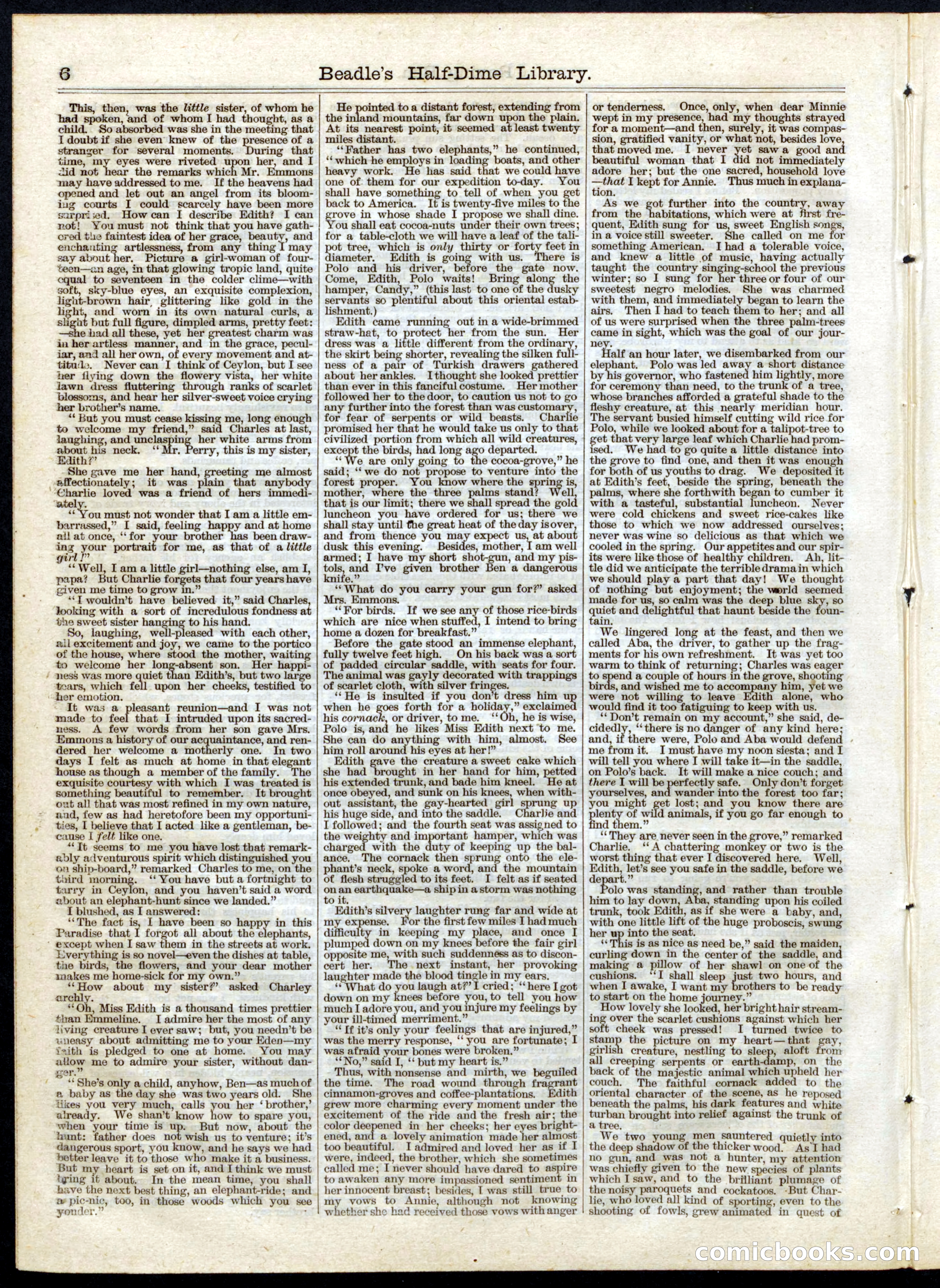 Beadle's Half Dime Library No. 40 — page 6 of 16
