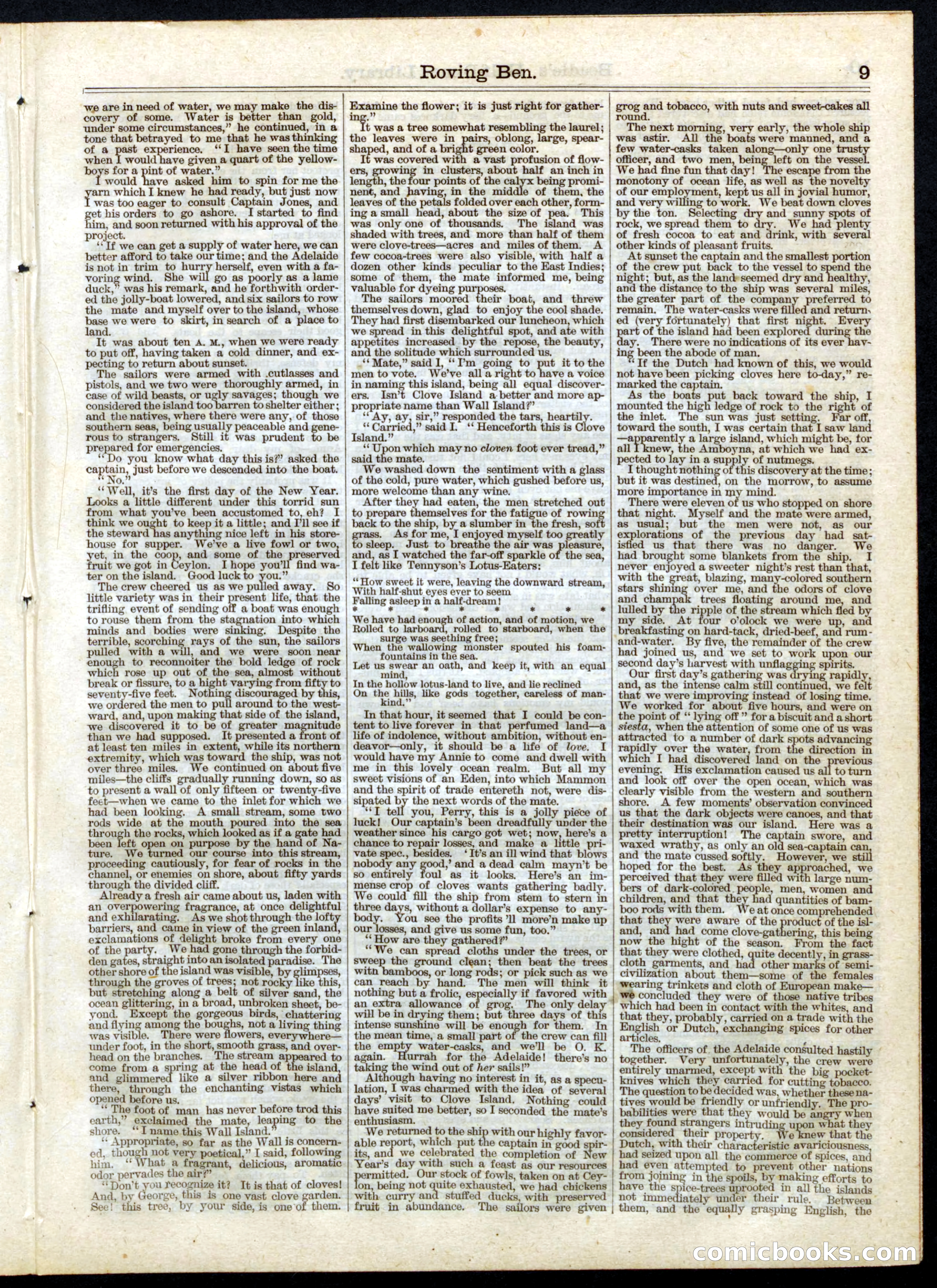Beadle's Half Dime Library No. 40 — page 9 of 16