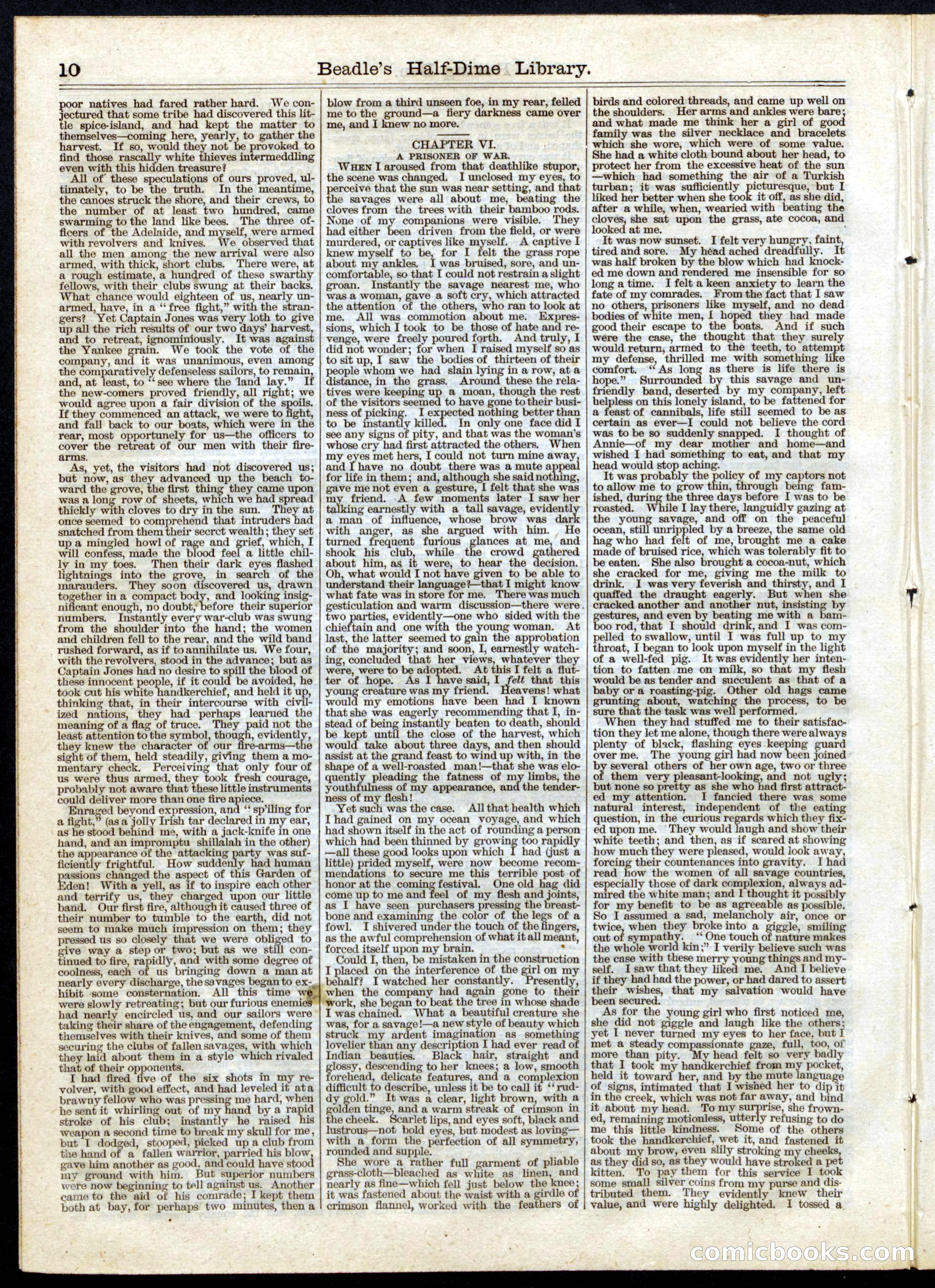 Beadle's Half Dime Library No. 40 — page 10 of 16