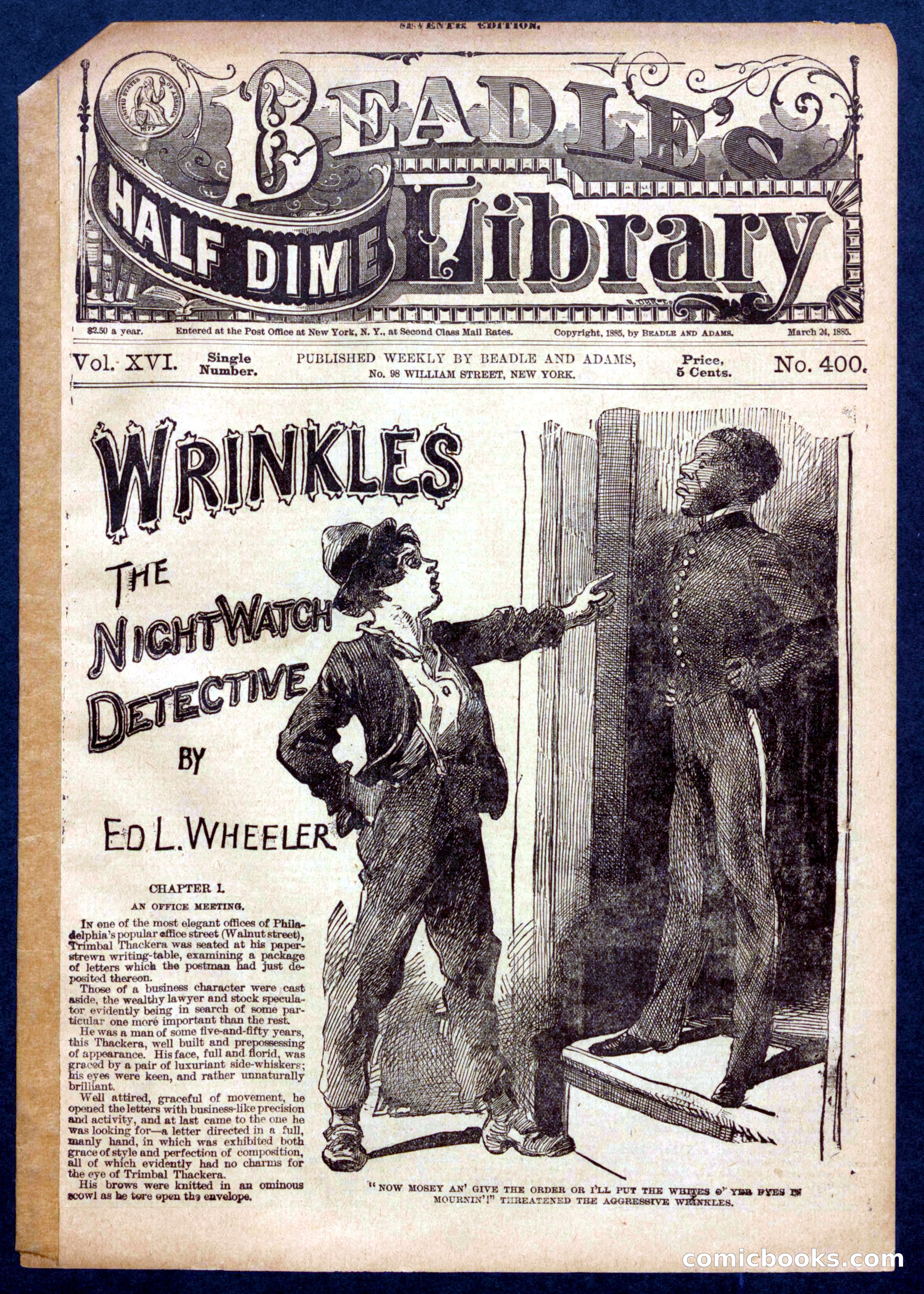 Beadle's Half Dime Library No. 400