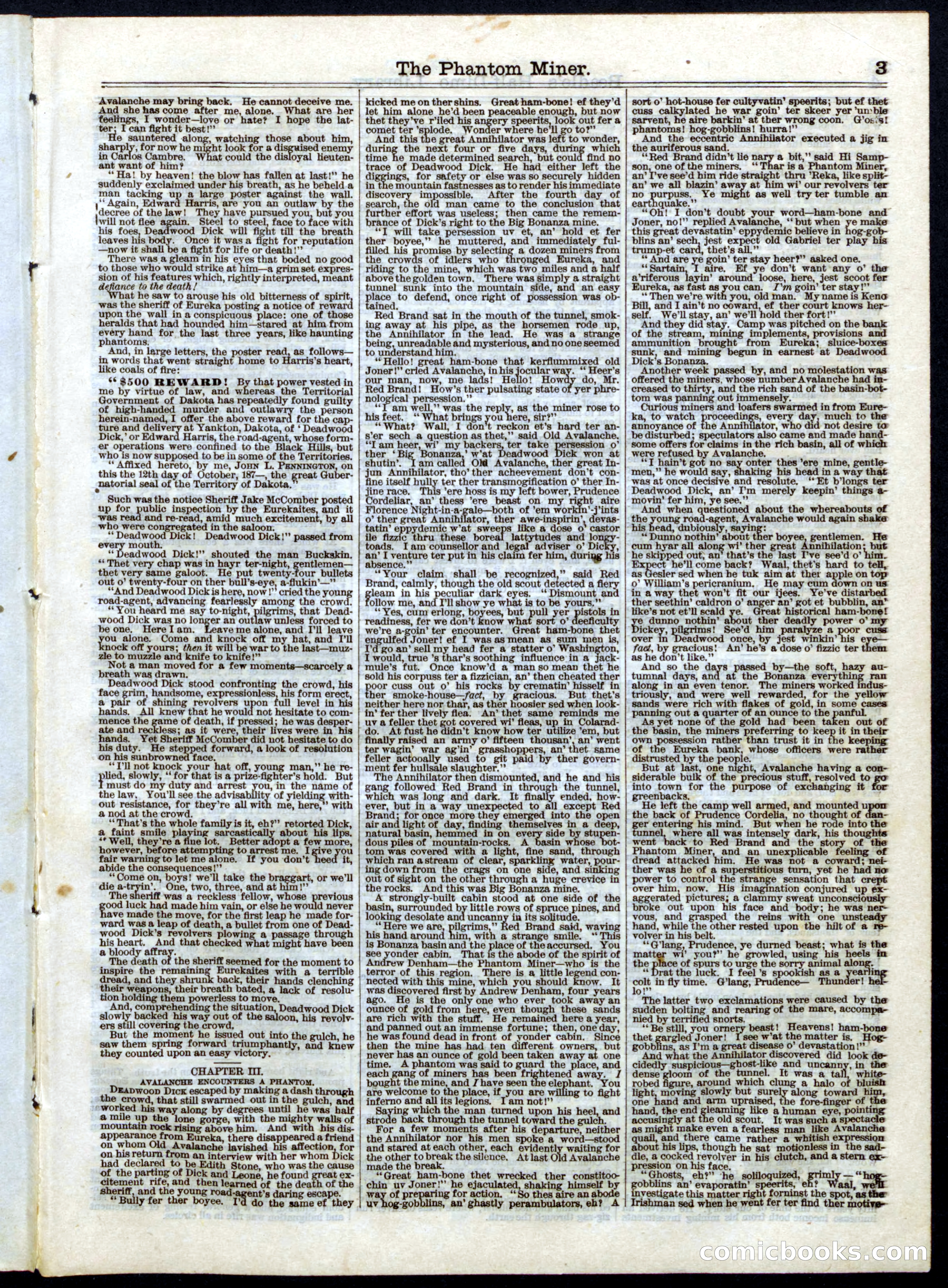 Beadle's Half Dime Library No. 42 — page 3 of 16