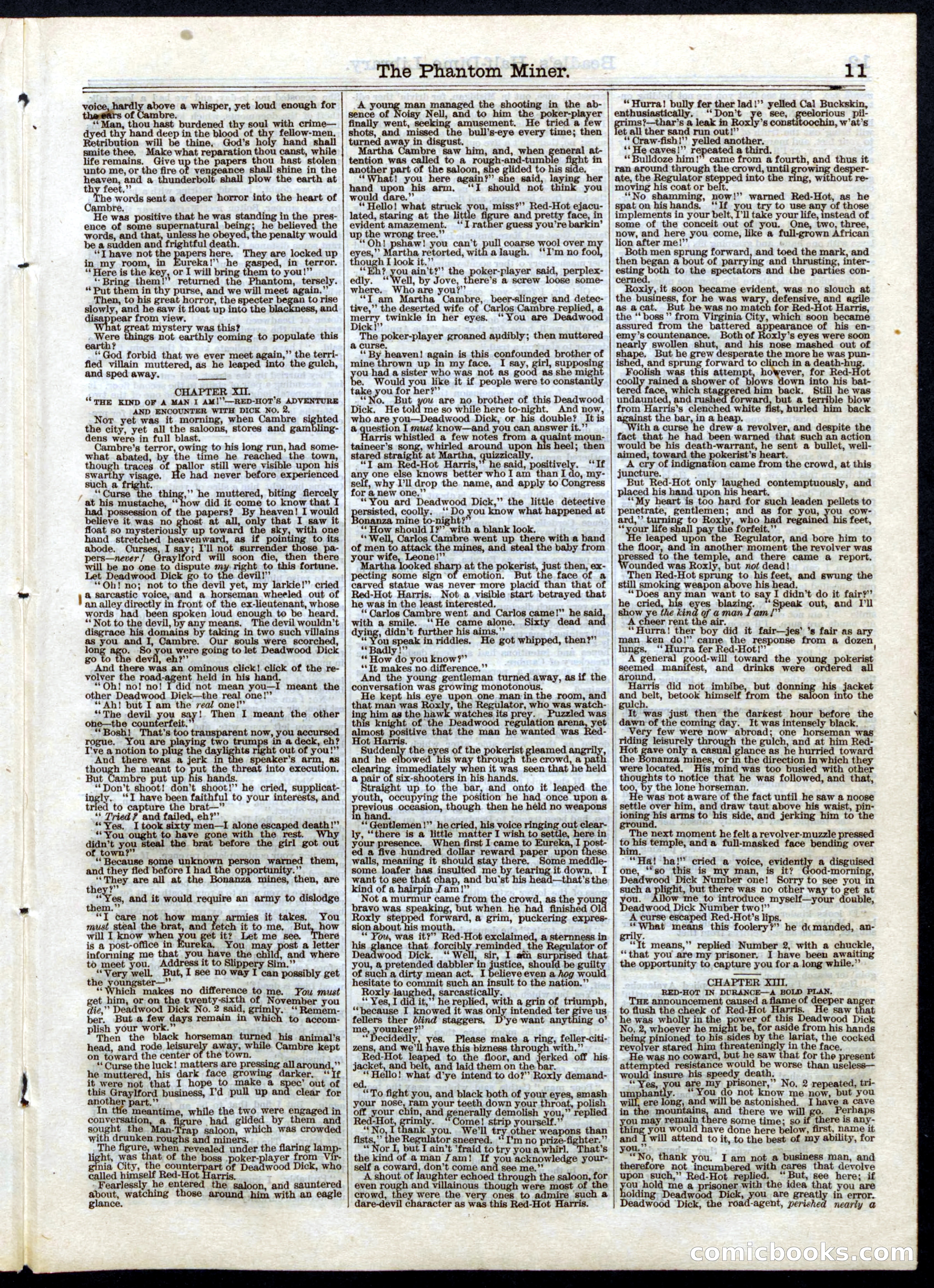 Beadle's Half Dime Library No. 42 — page 11 of 16