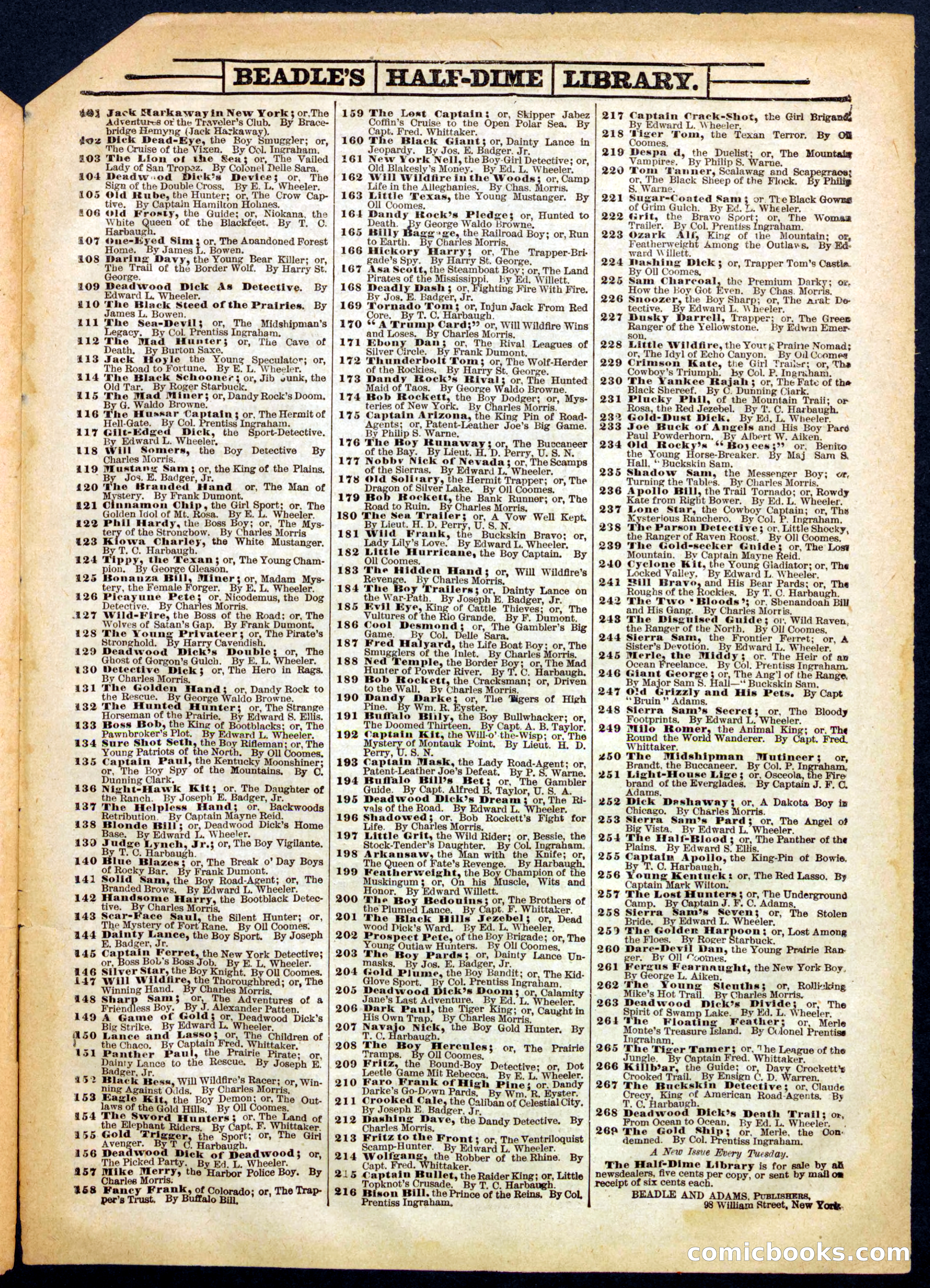 Beadle's Half Dime Library No. 455 — page 15 of 16