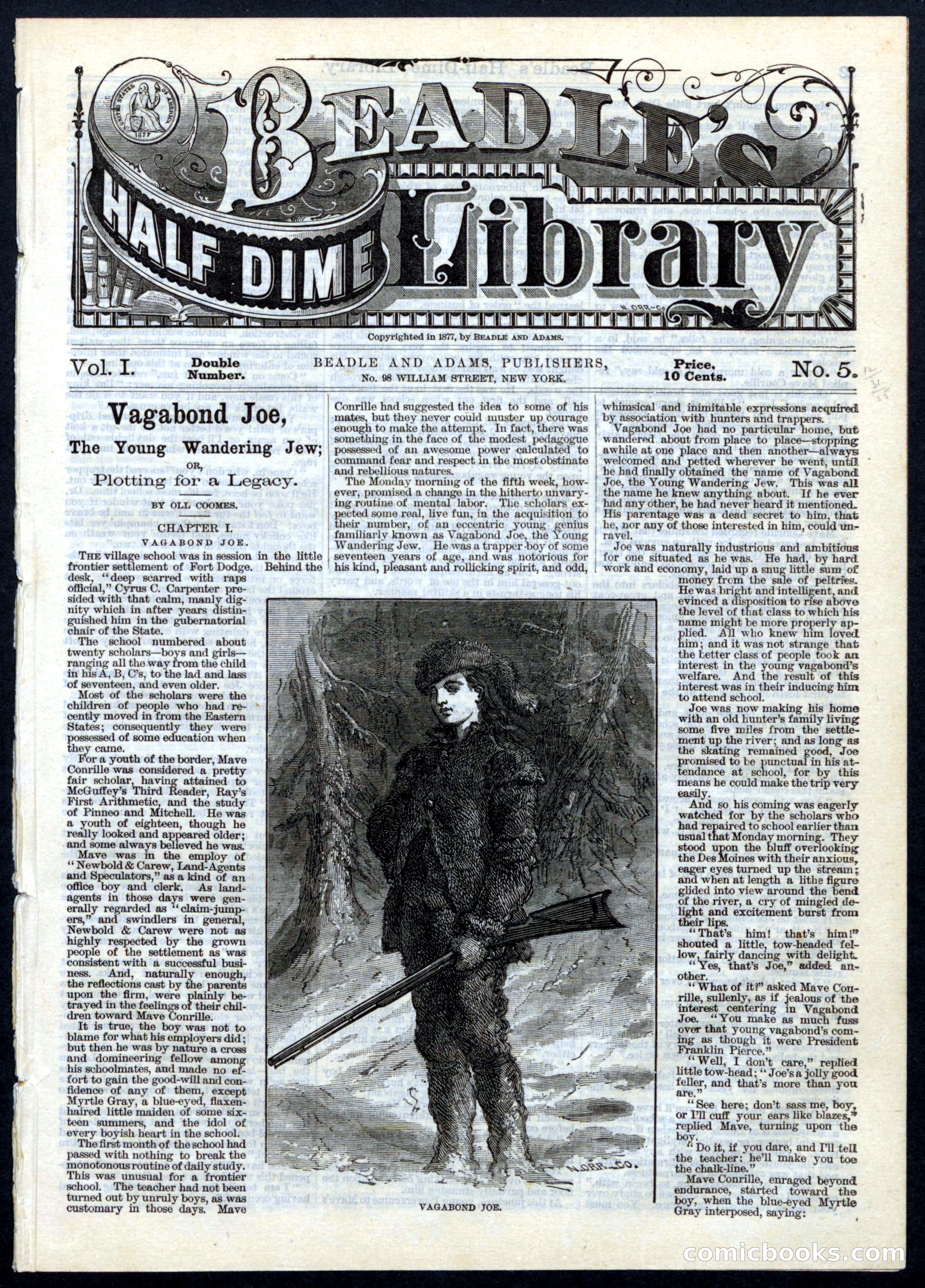 Beadle's Half Dime Library, No. 5 — page 1 of 32