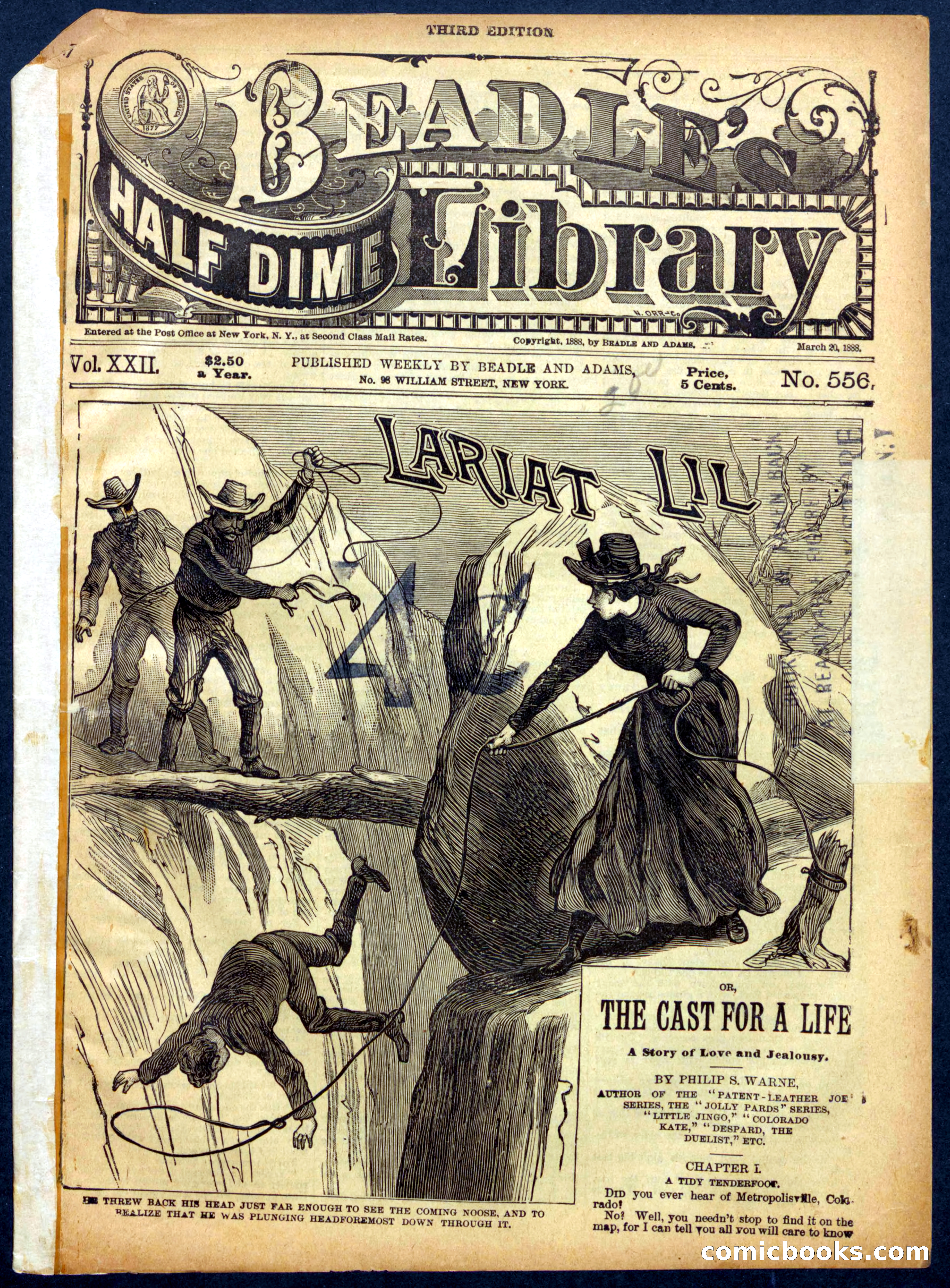 Beadle's Half Dime Library, No. 556