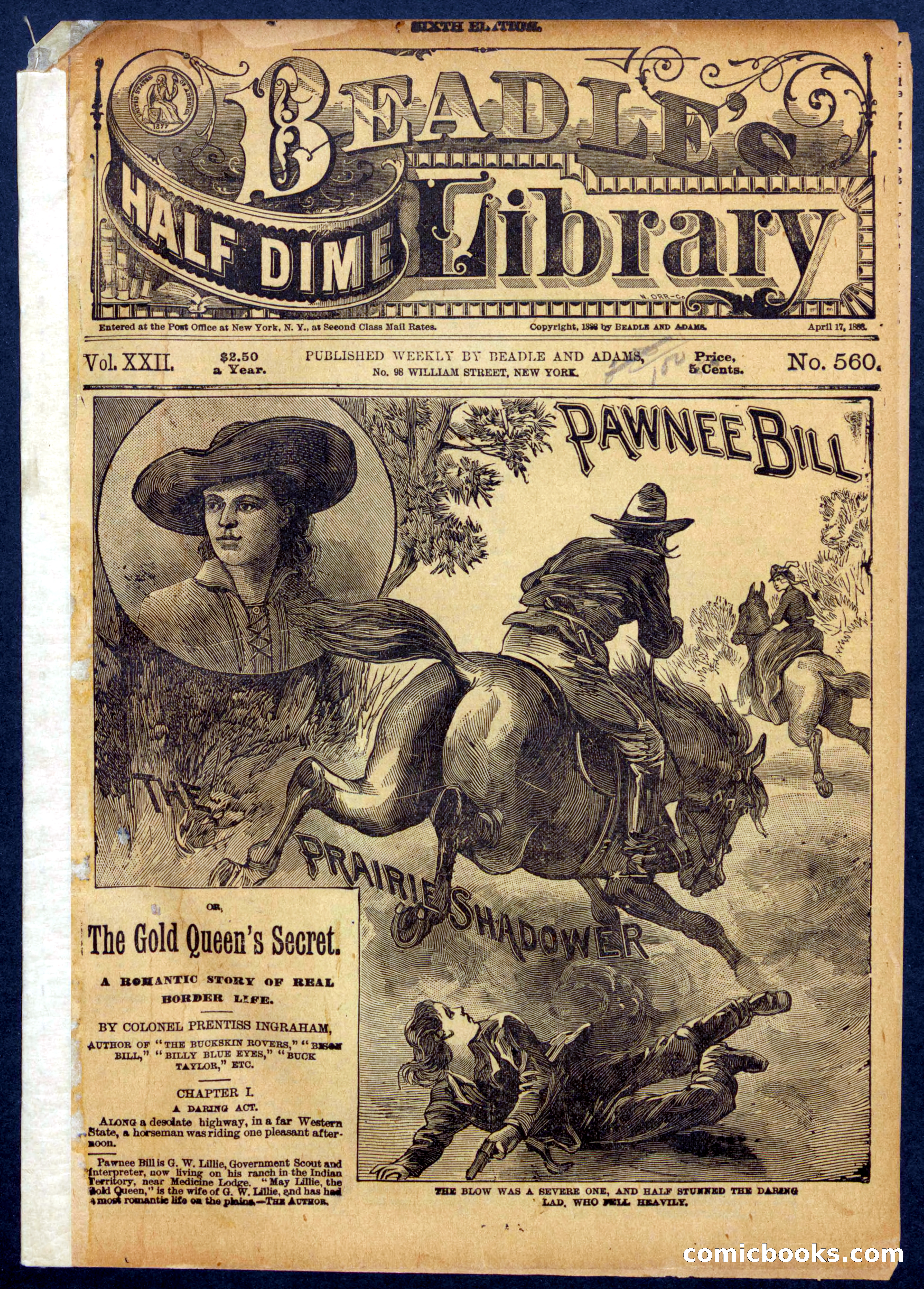 Beadle's Half Dime Library No. 560