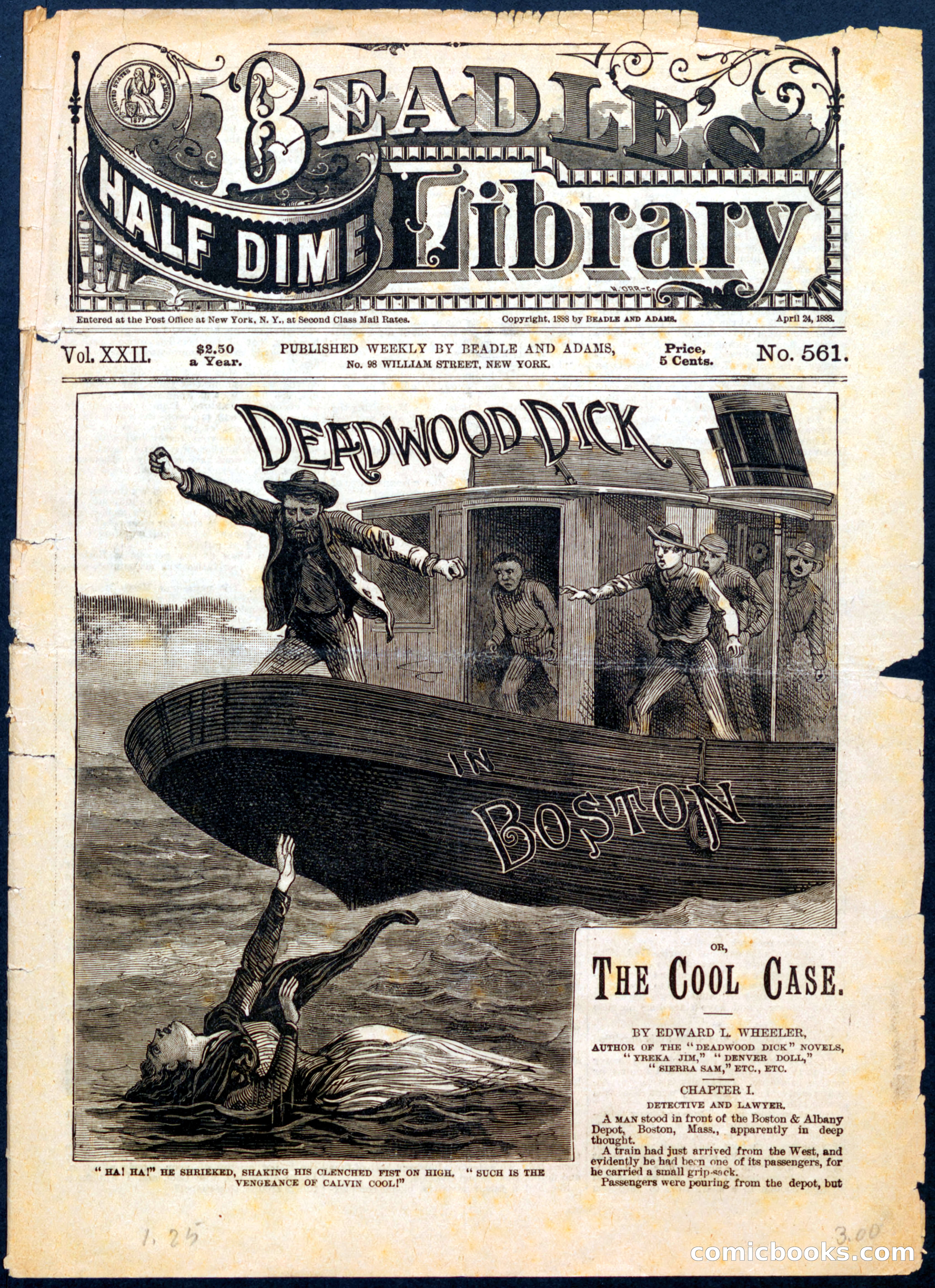 Beadle's Half Dime Library No. 561: Deadwood Dick — page 1 of 16