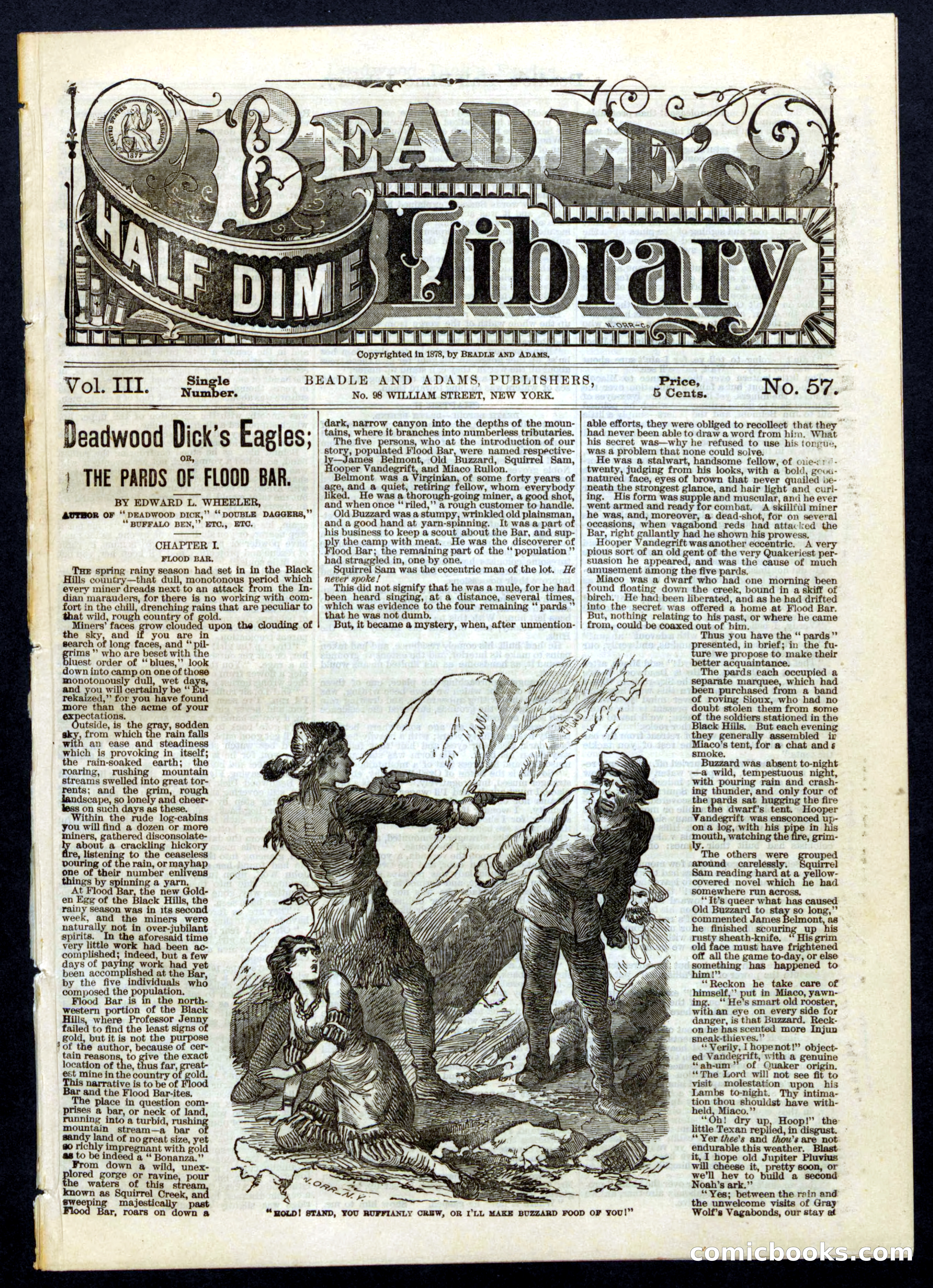 Beadle's Half Dime Library, No. 57