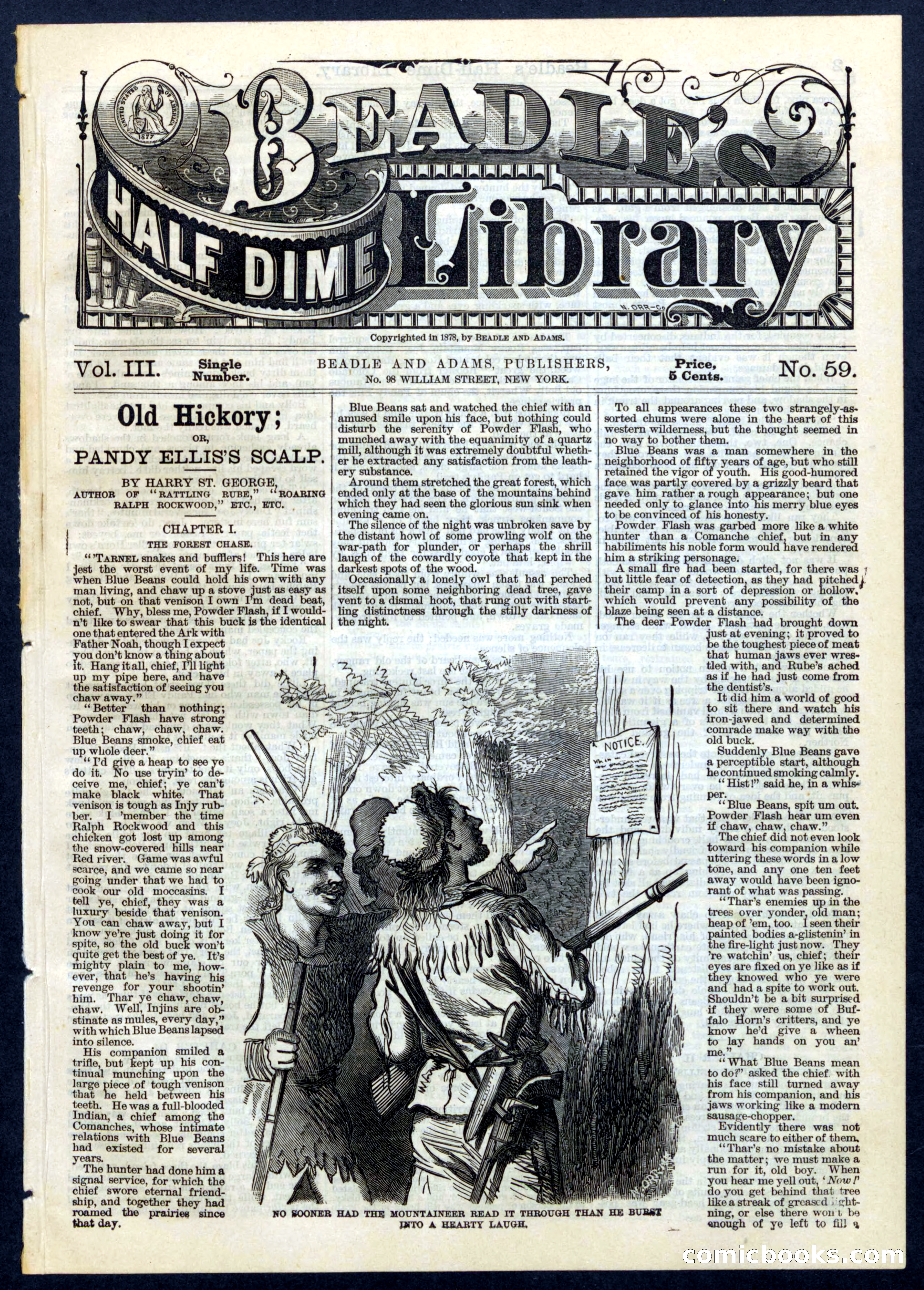 Beadle's Half Dime Library, No. 59