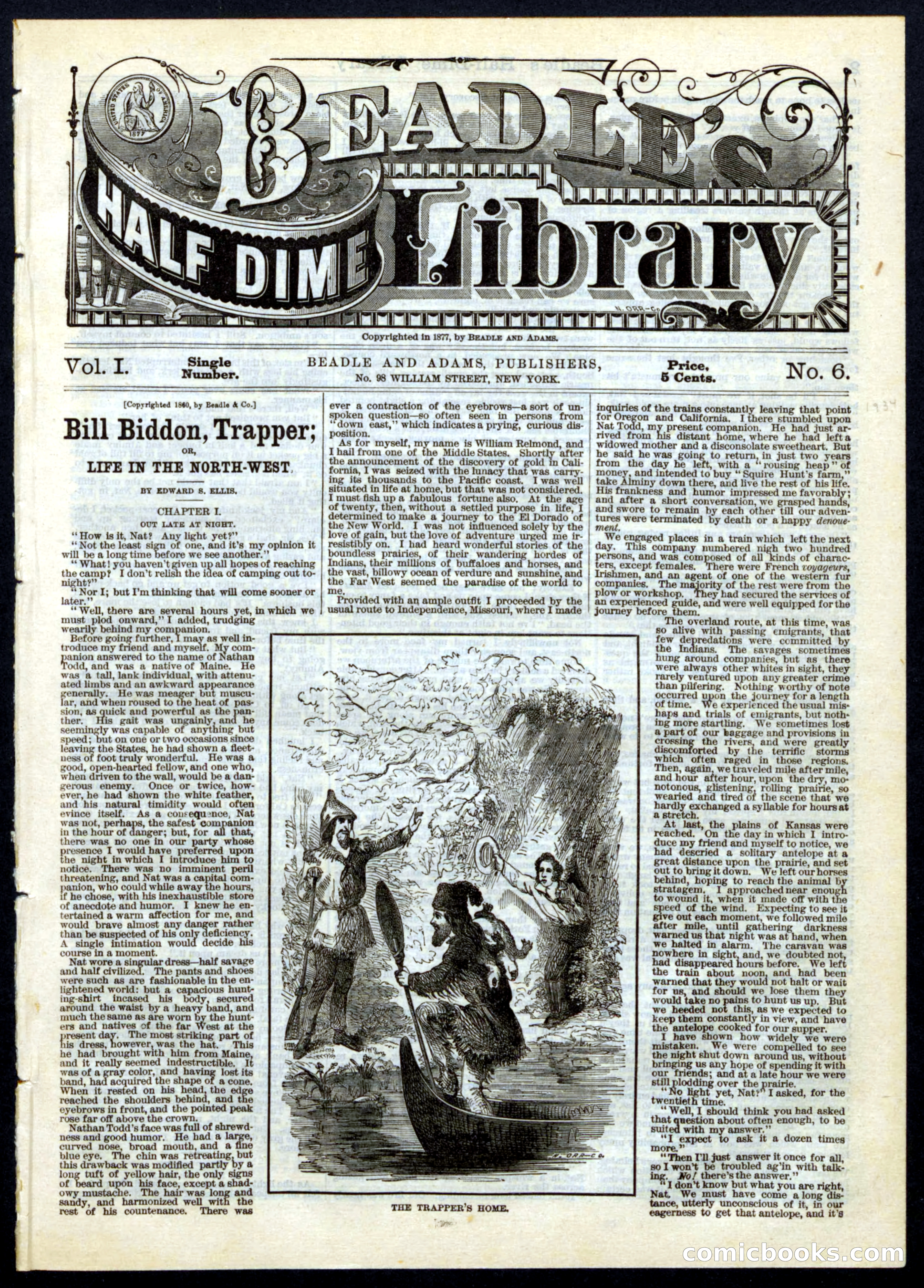 Beadle's Half Dime Library, No. 6