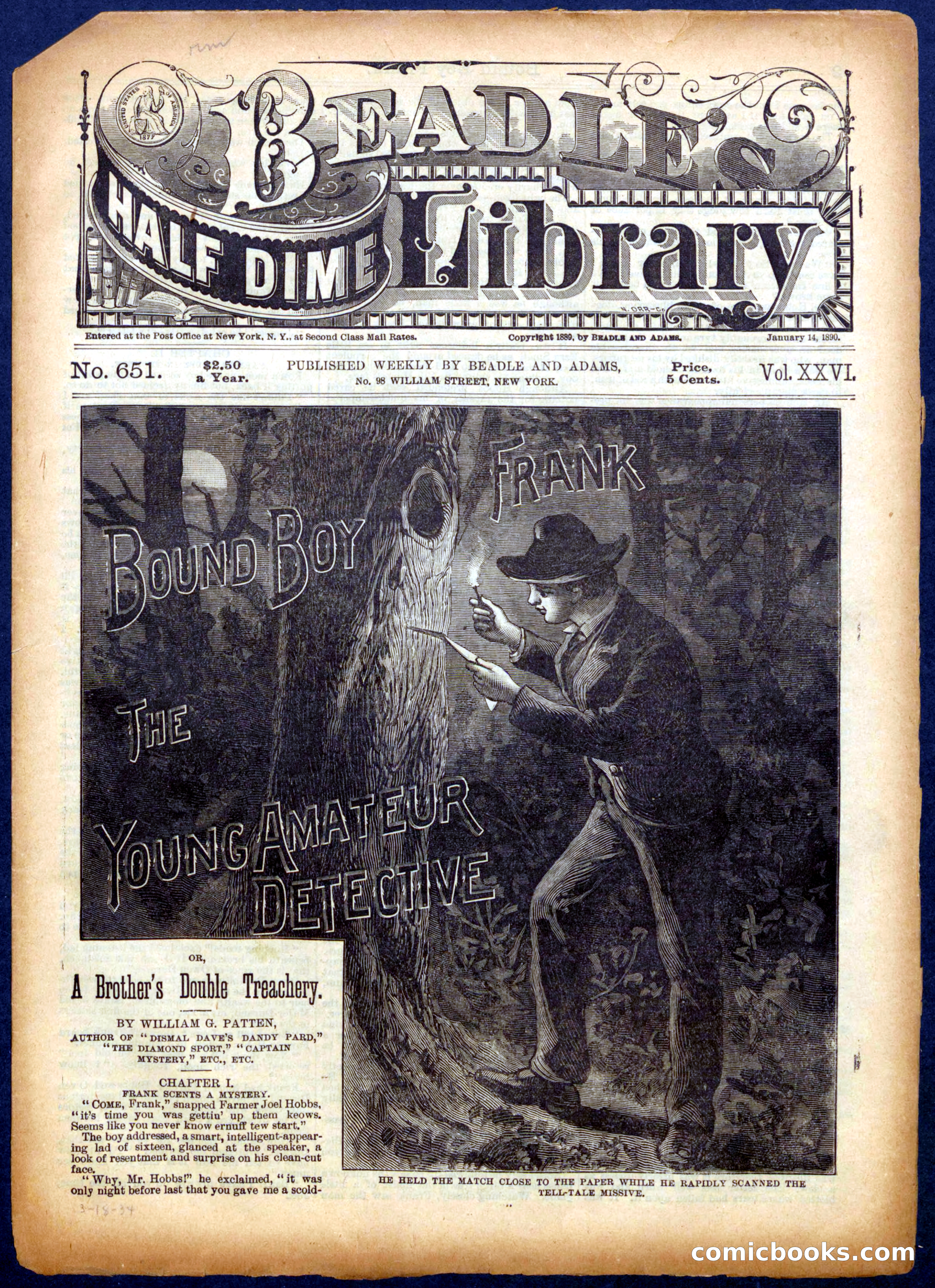 Beadle's Half Dime Library, No. 651