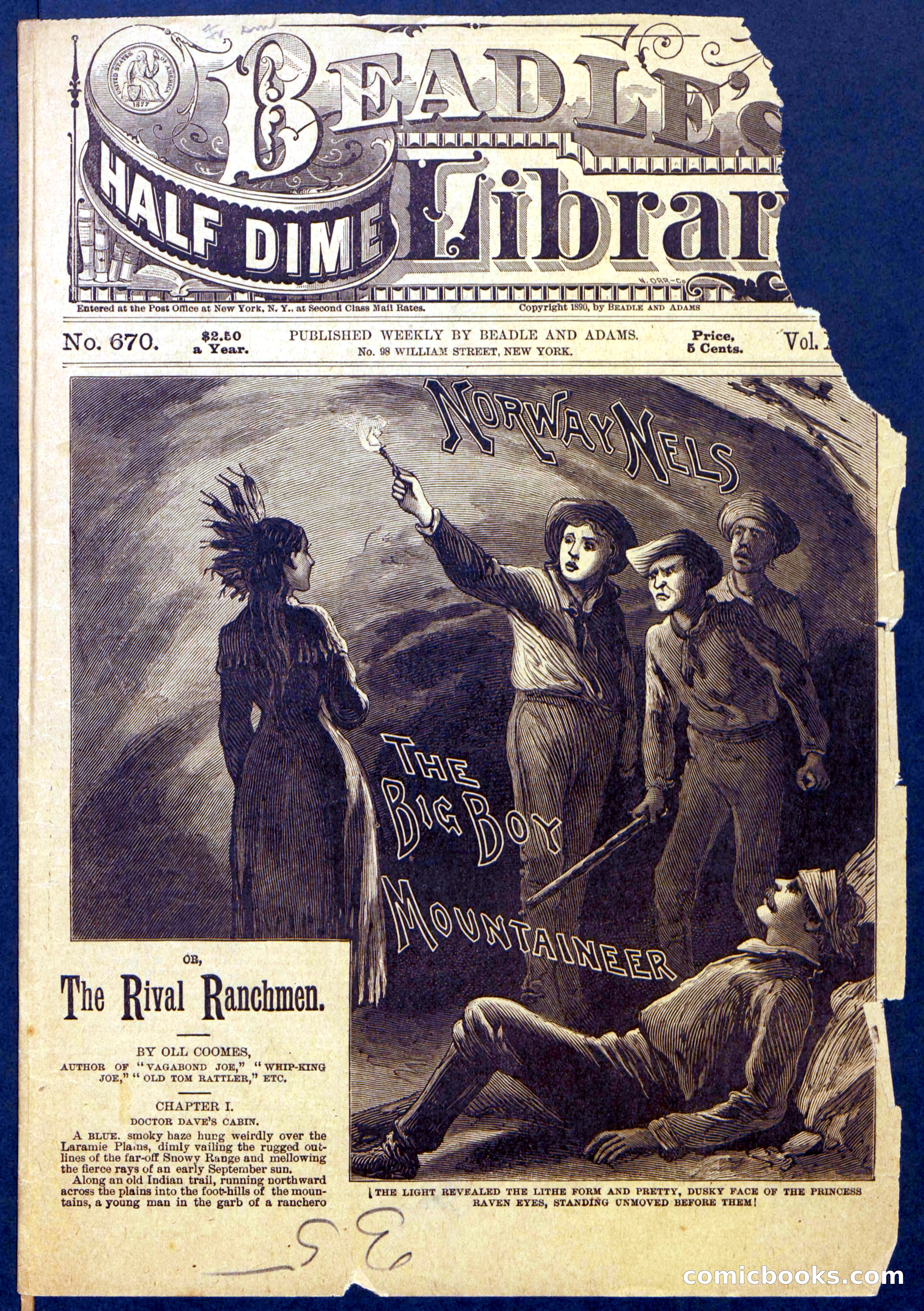 Beadle's Half Dime Library No. 870