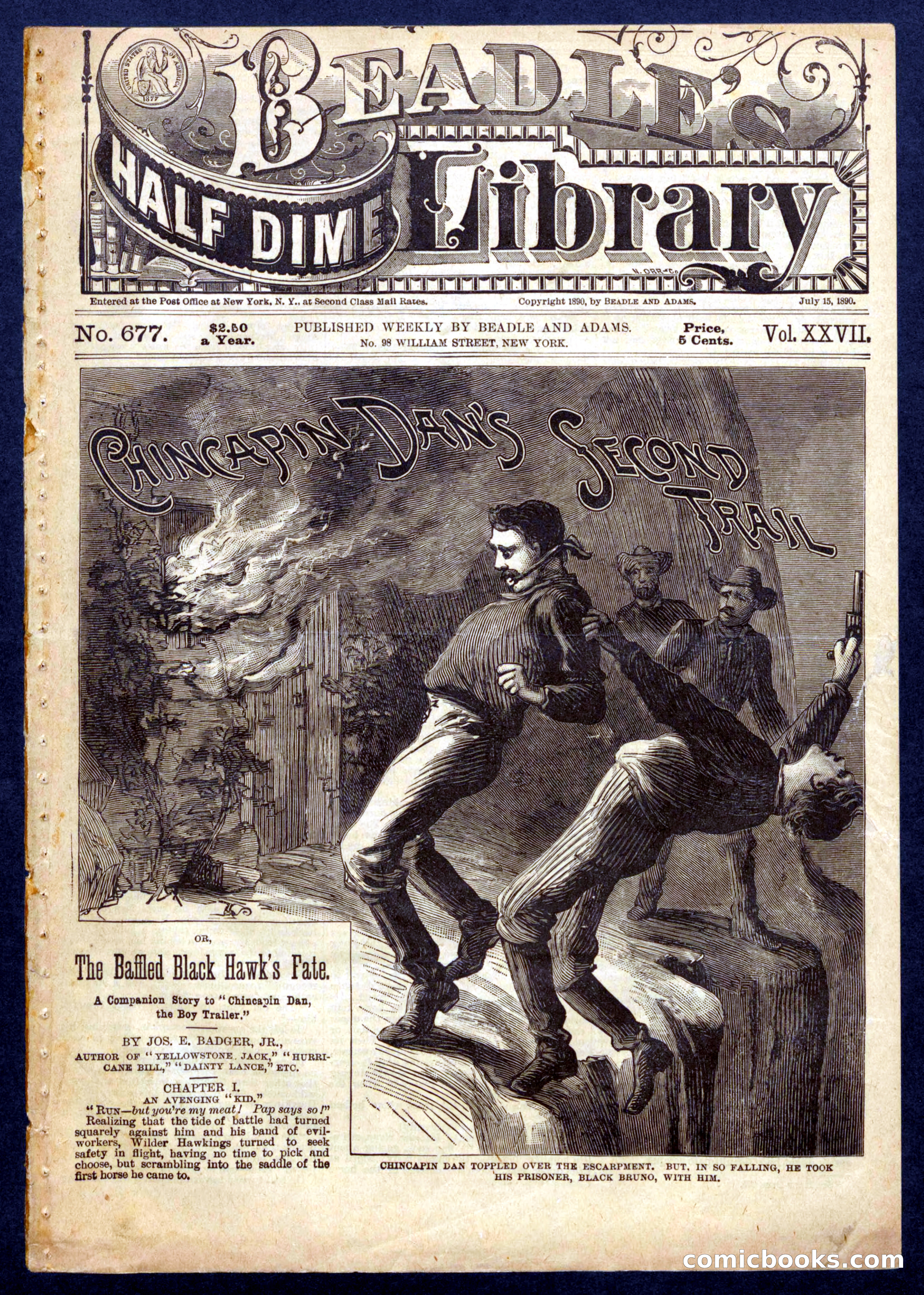 Beadle's Half Dime Library, No. 677