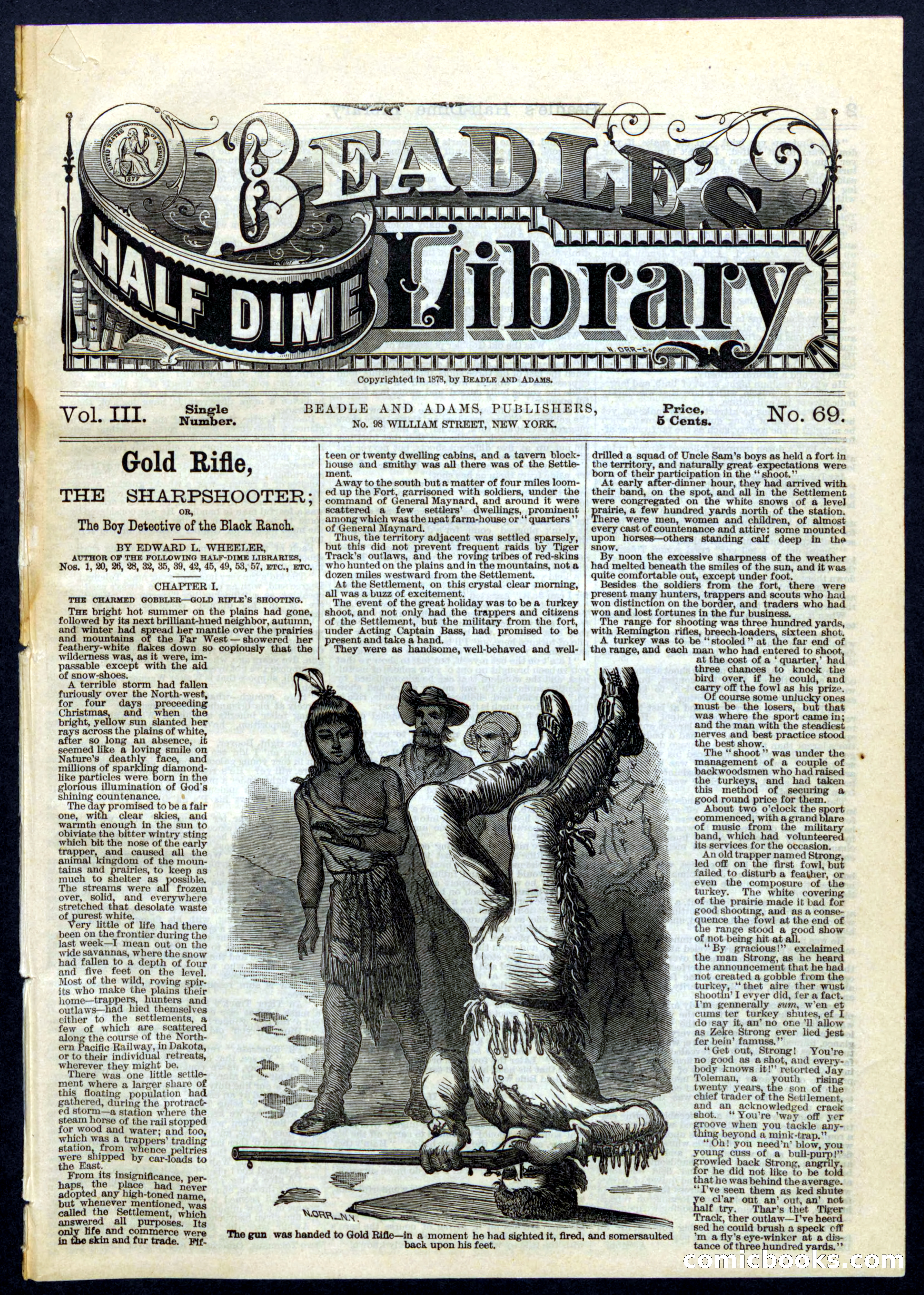 Beadle's Half Dime Library No. 69