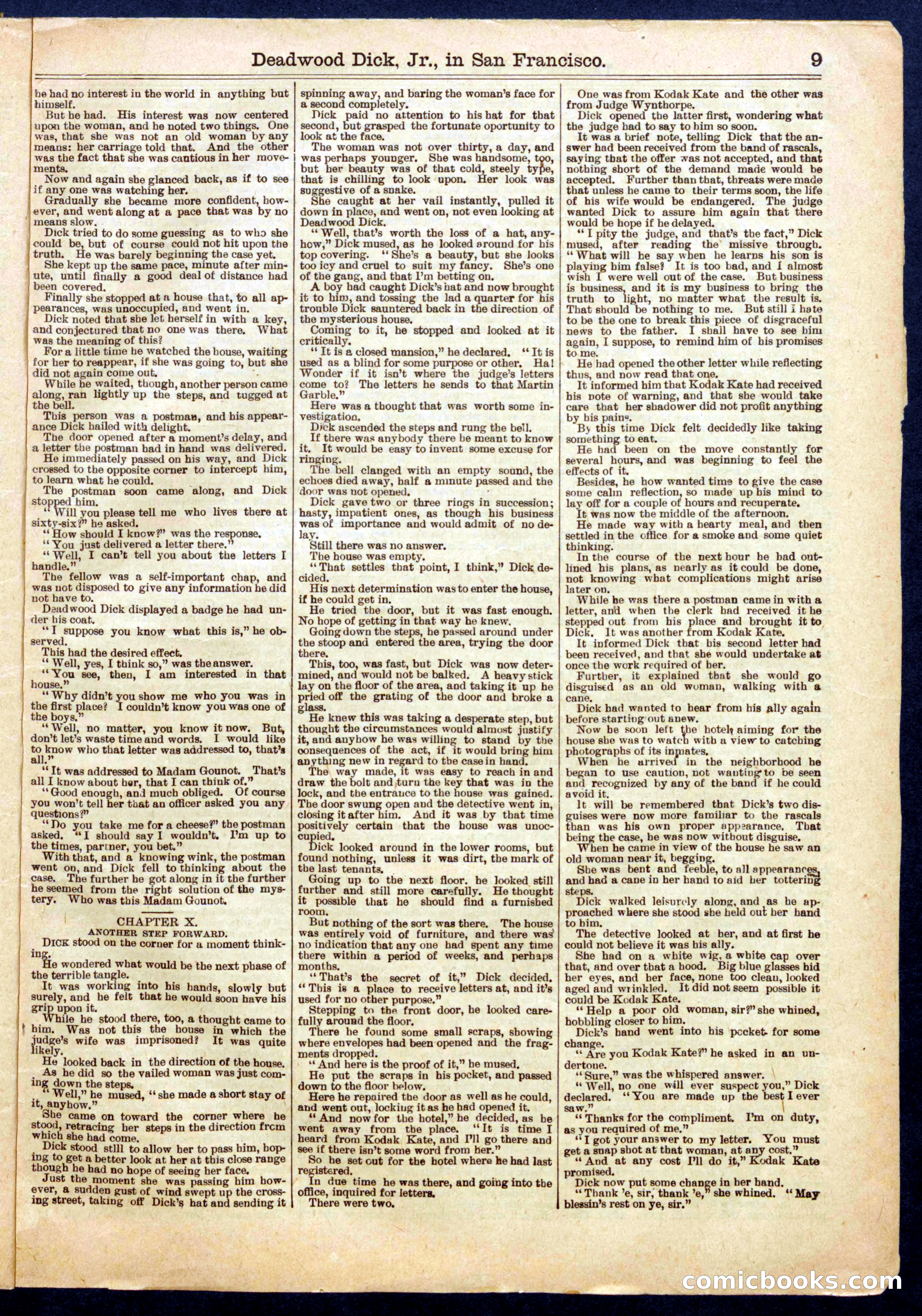 Beadle's Half Dime Library No. 710 — page 9 of 16