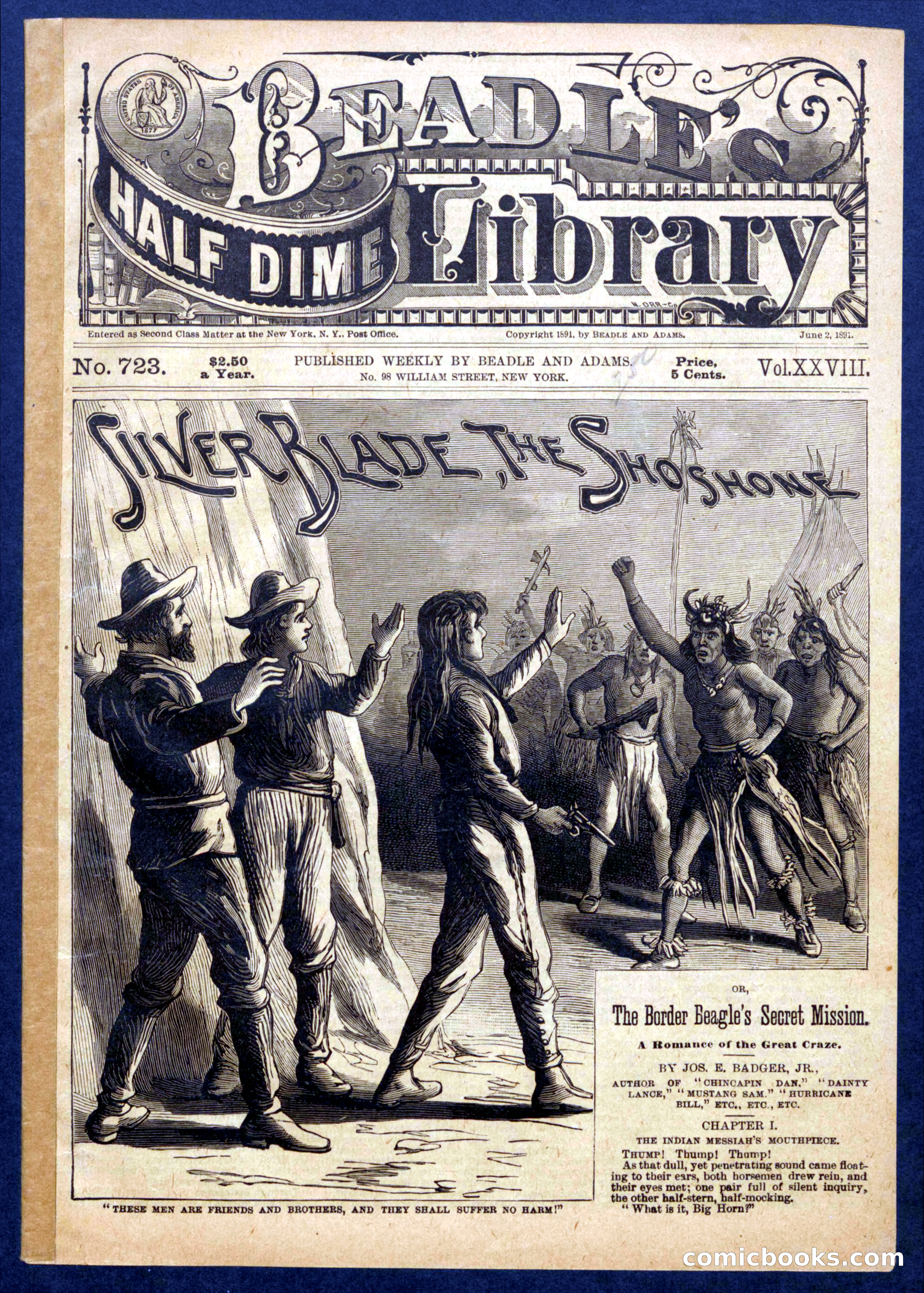Beadle's Half Dime Library No. 723