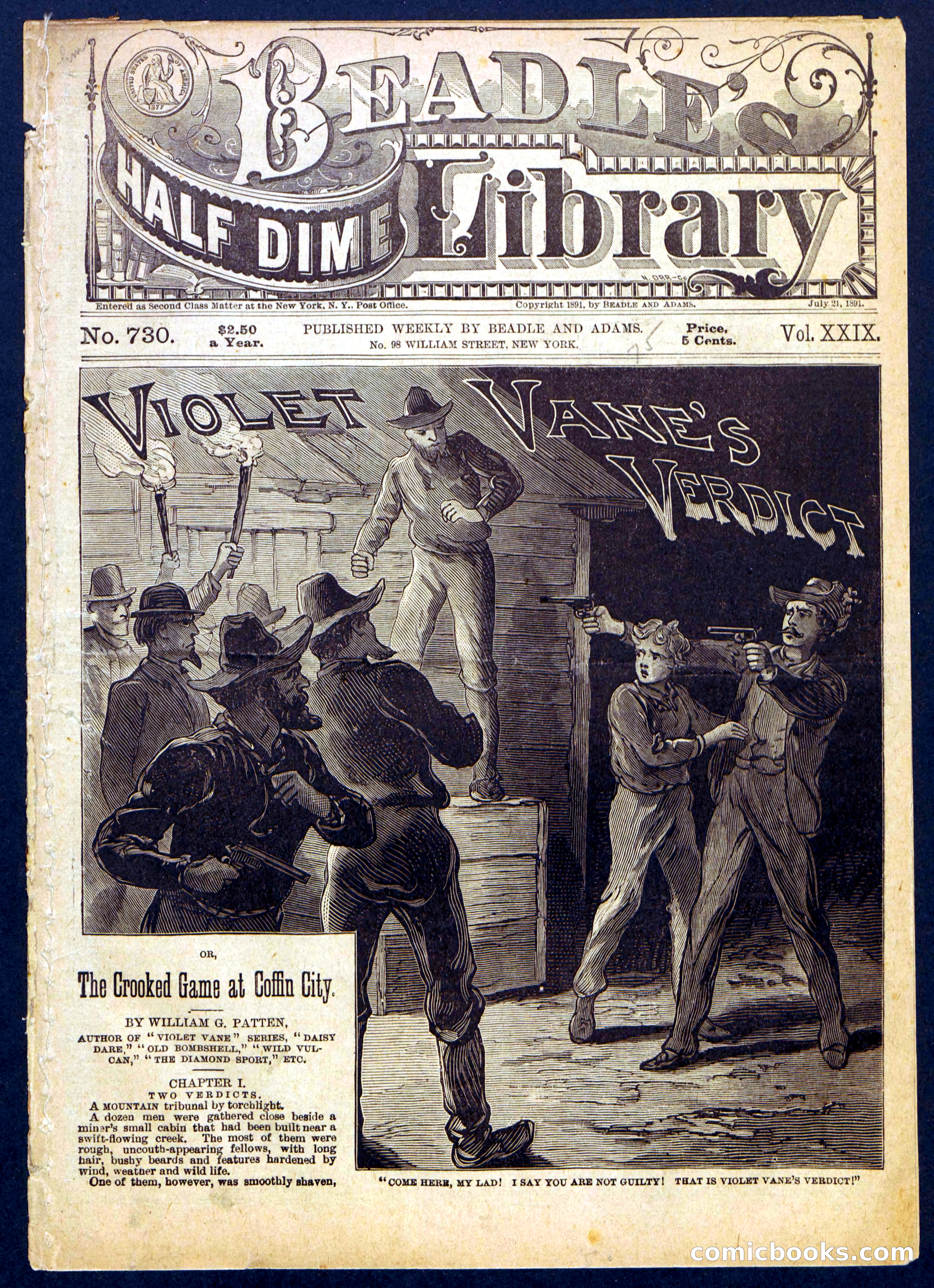 Beadle's Half Dime Library No. 730