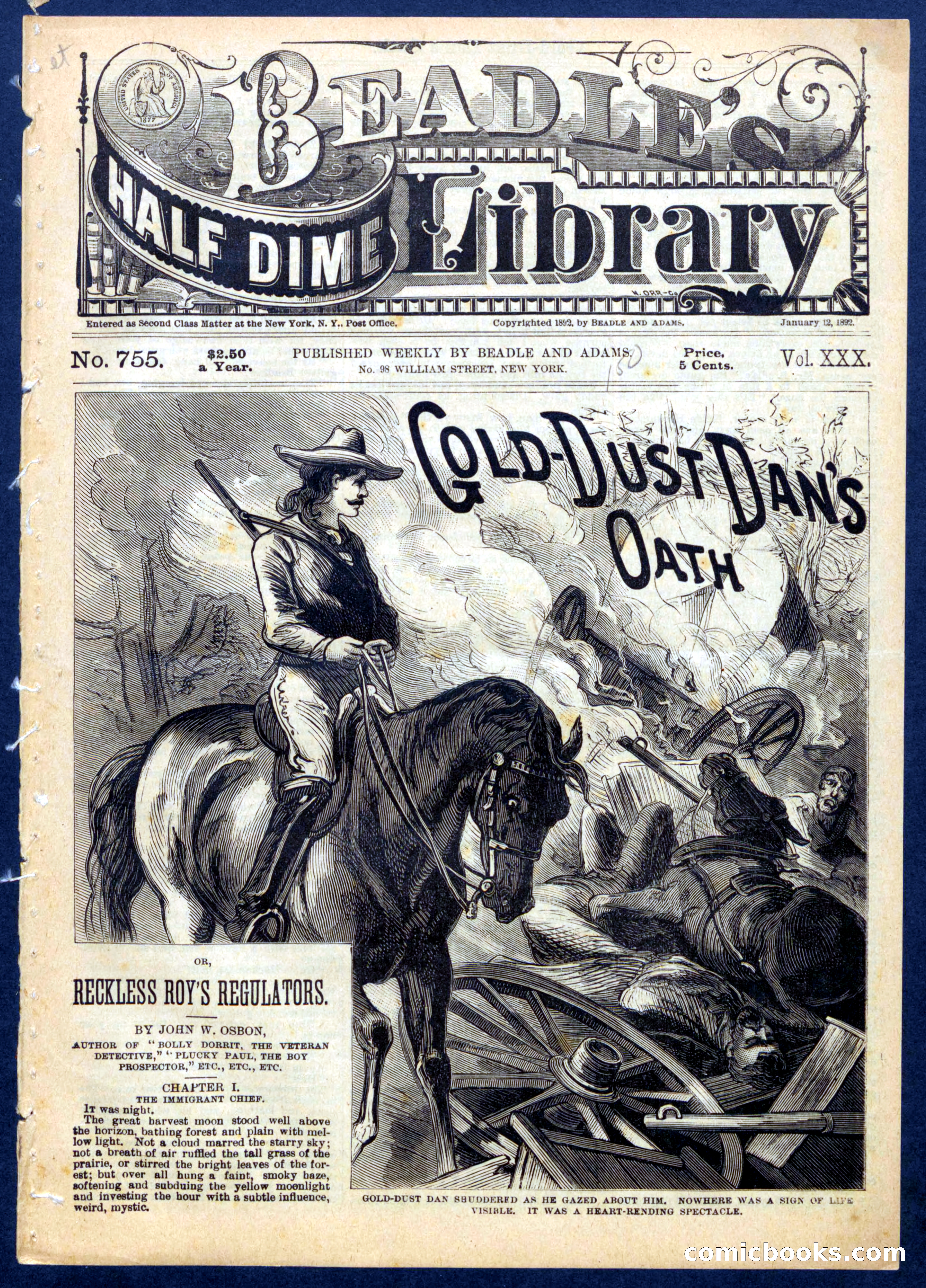 Beadle's Half Dime Library No. 755
