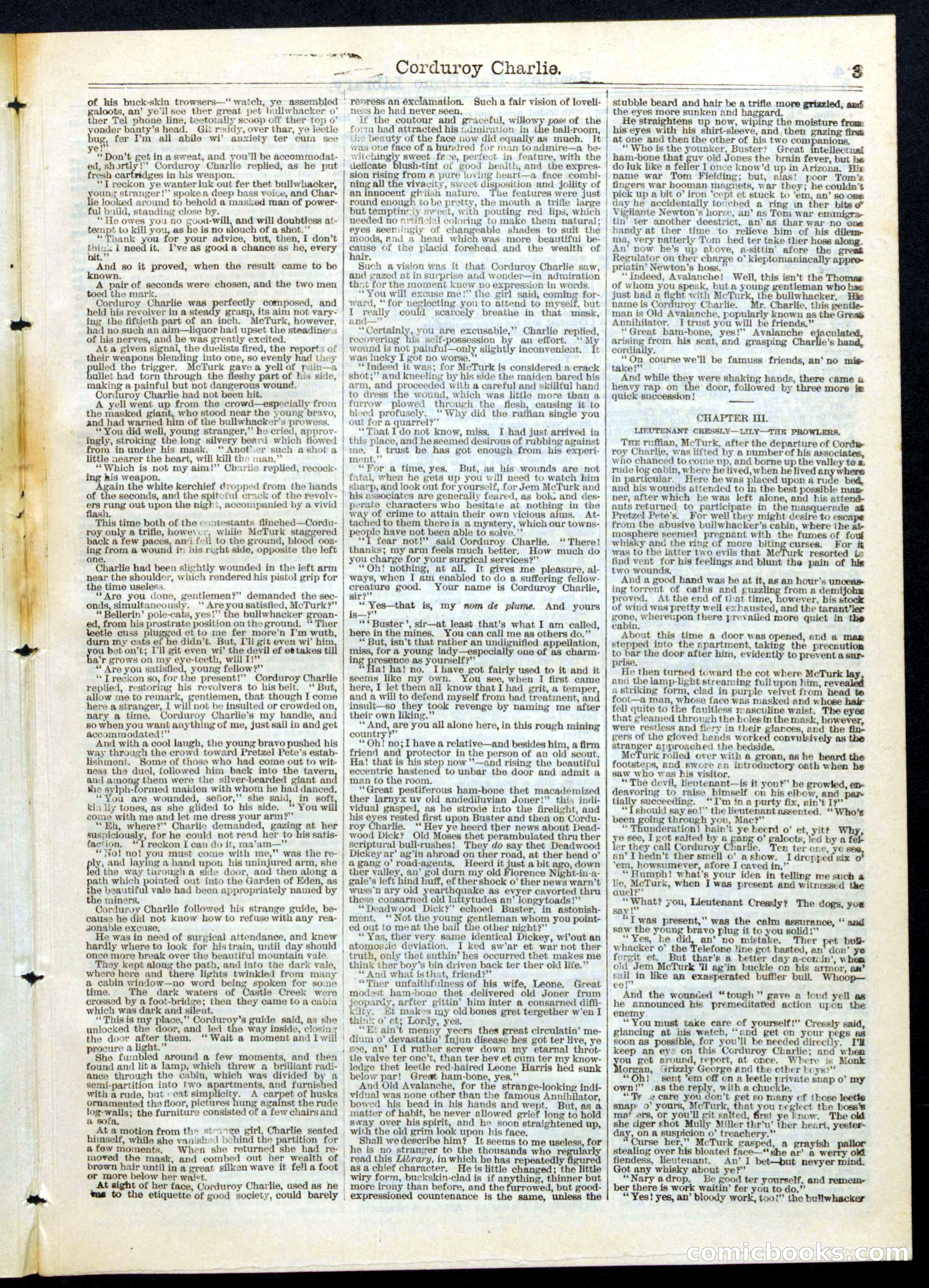 Beadle's Half Dime Library, No. 77 — page 3 of 16