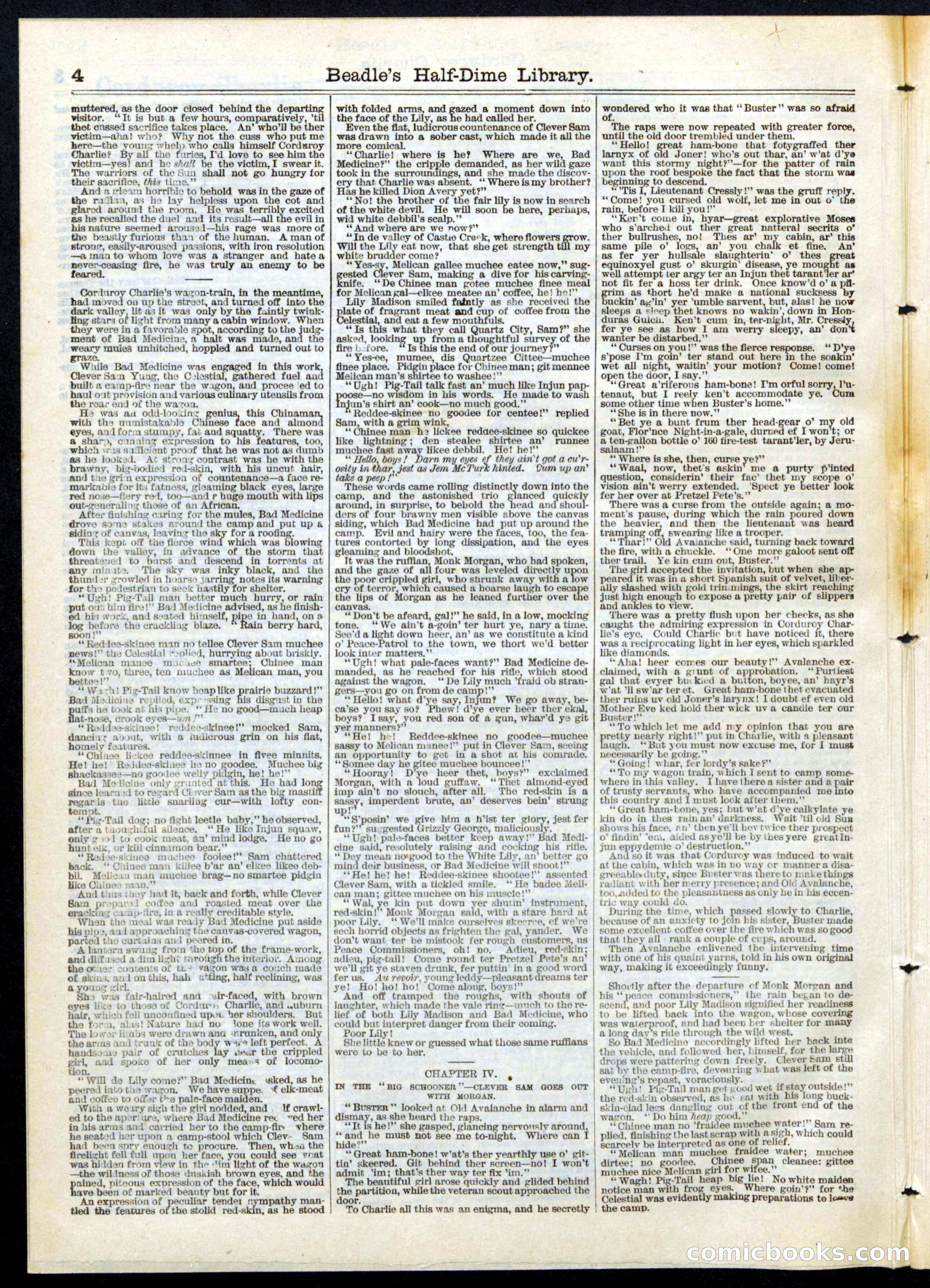 Beadle's Half Dime Library, No. 77 — page 4 of 16