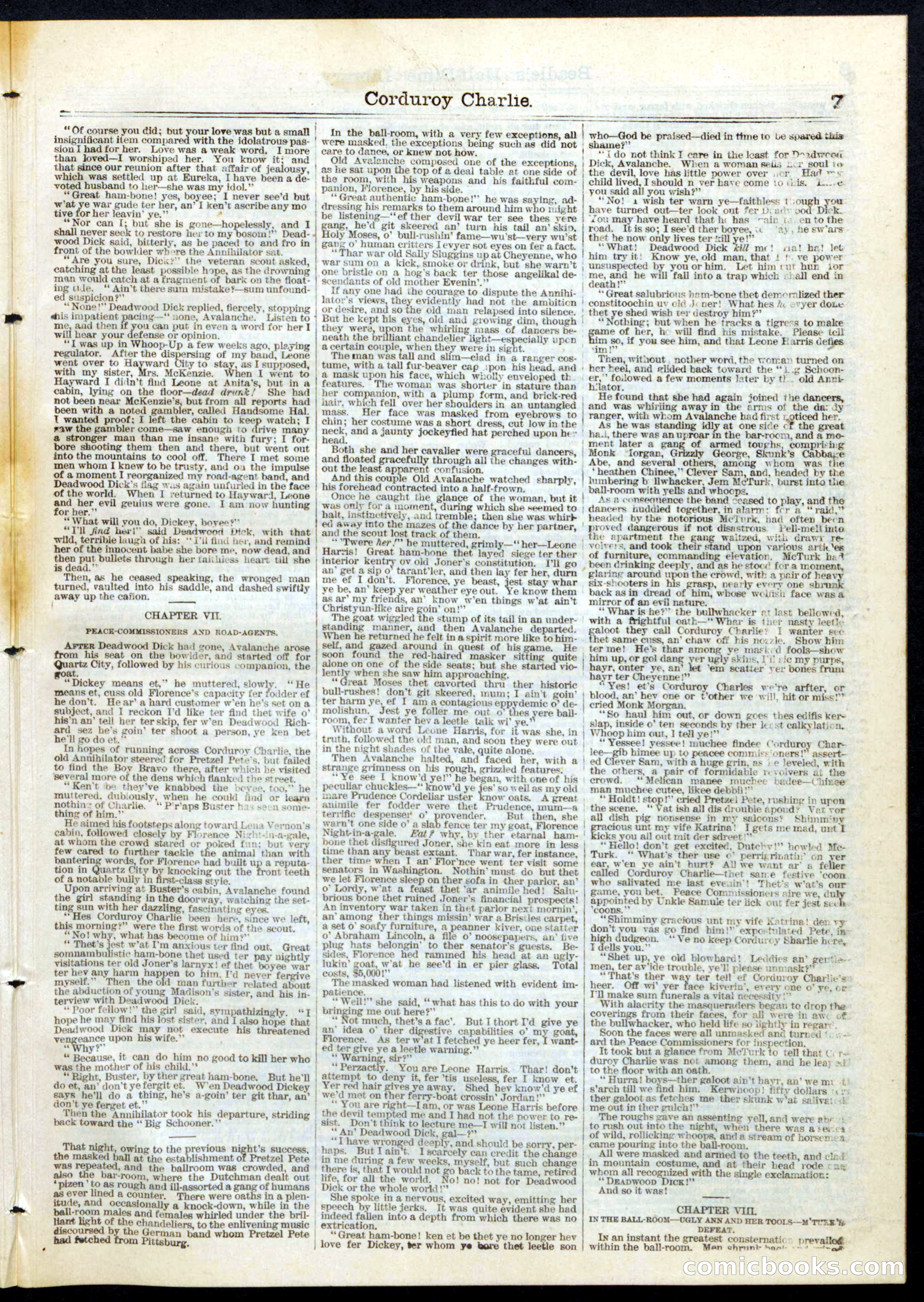 Beadle's Half Dime Library, No. 77 — page 7 of 16