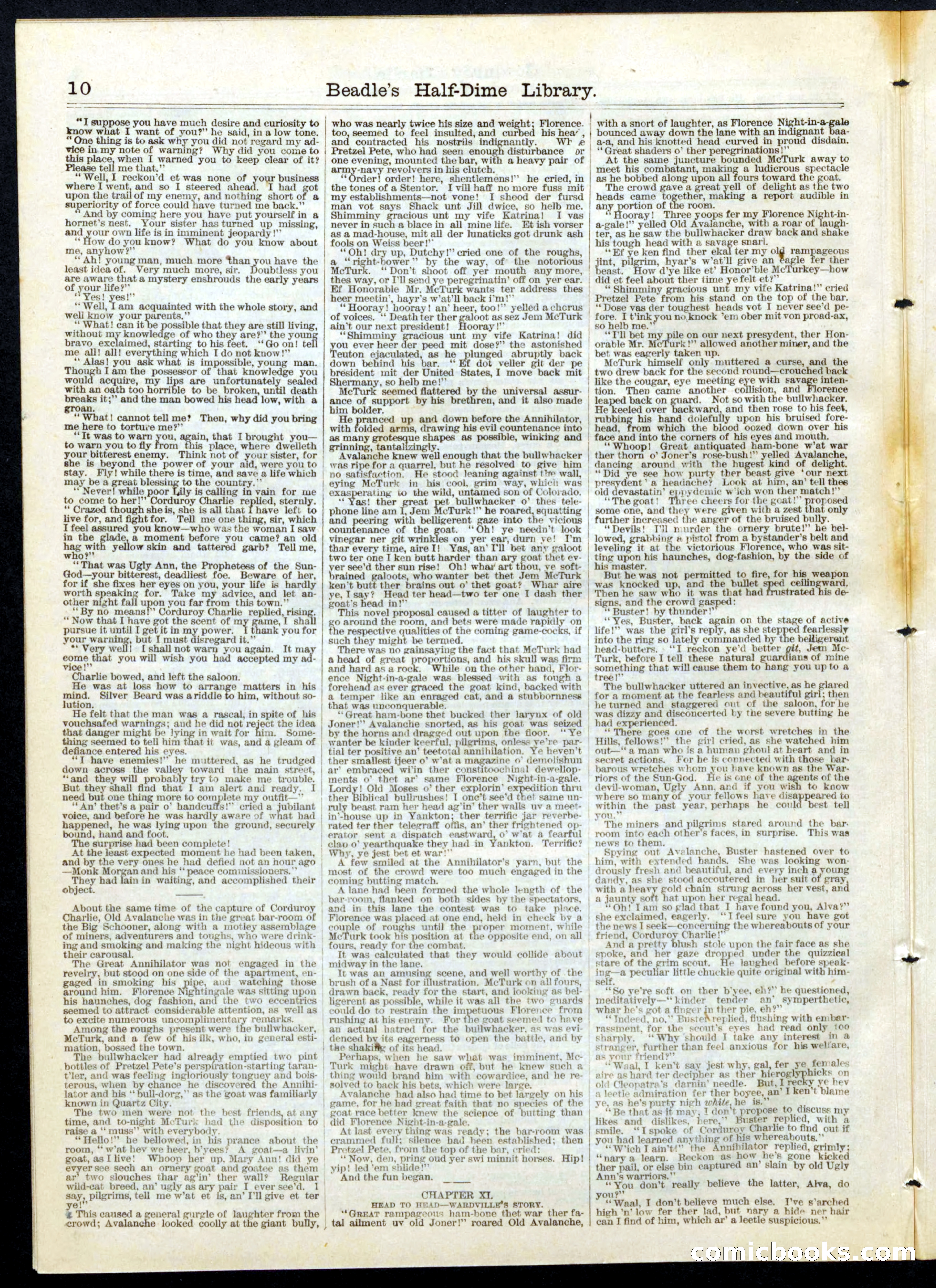 Beadle's Half Dime Library, No. 77 — page 10 of 16