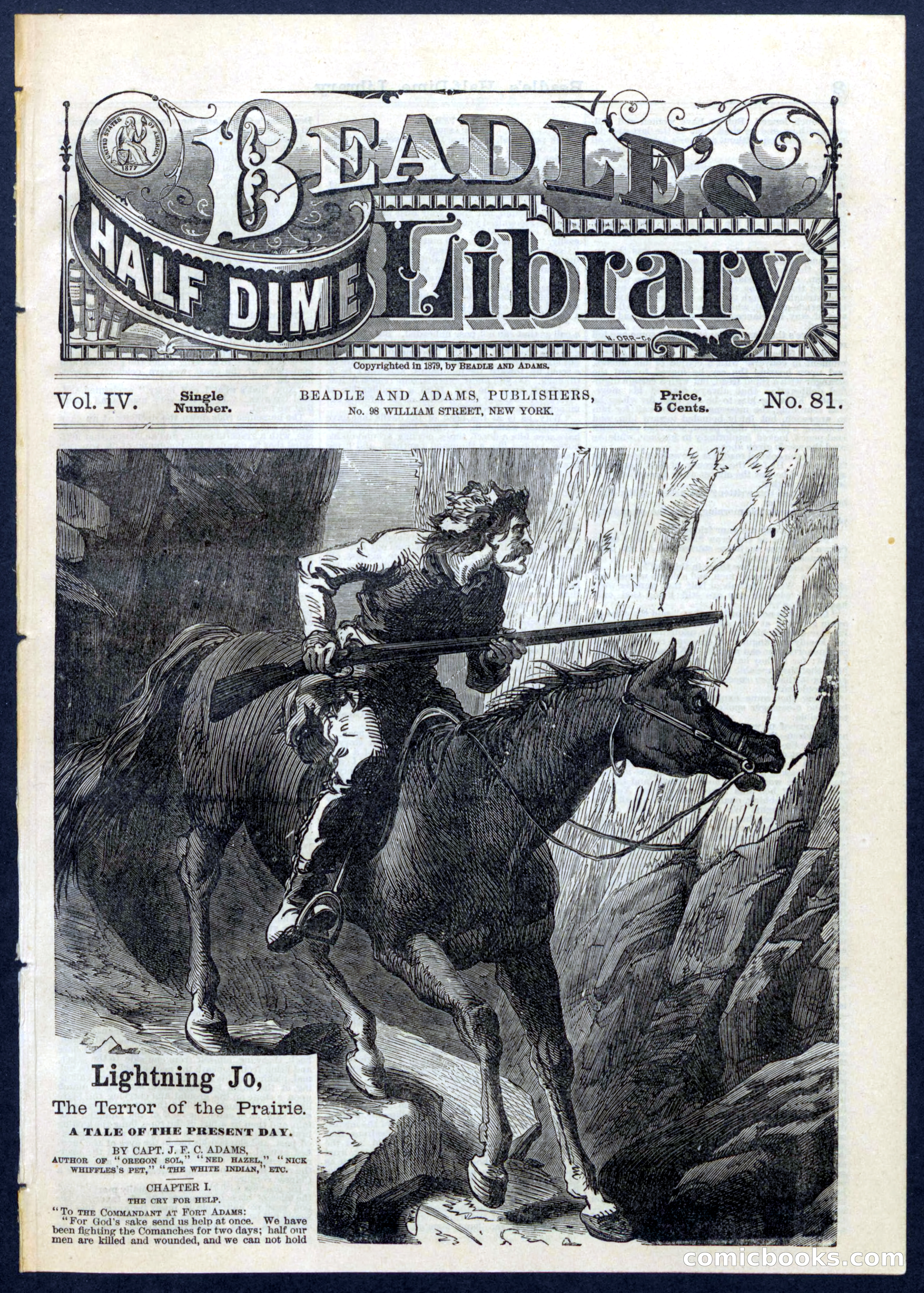 Beadle's Half Dime Library, No. 81