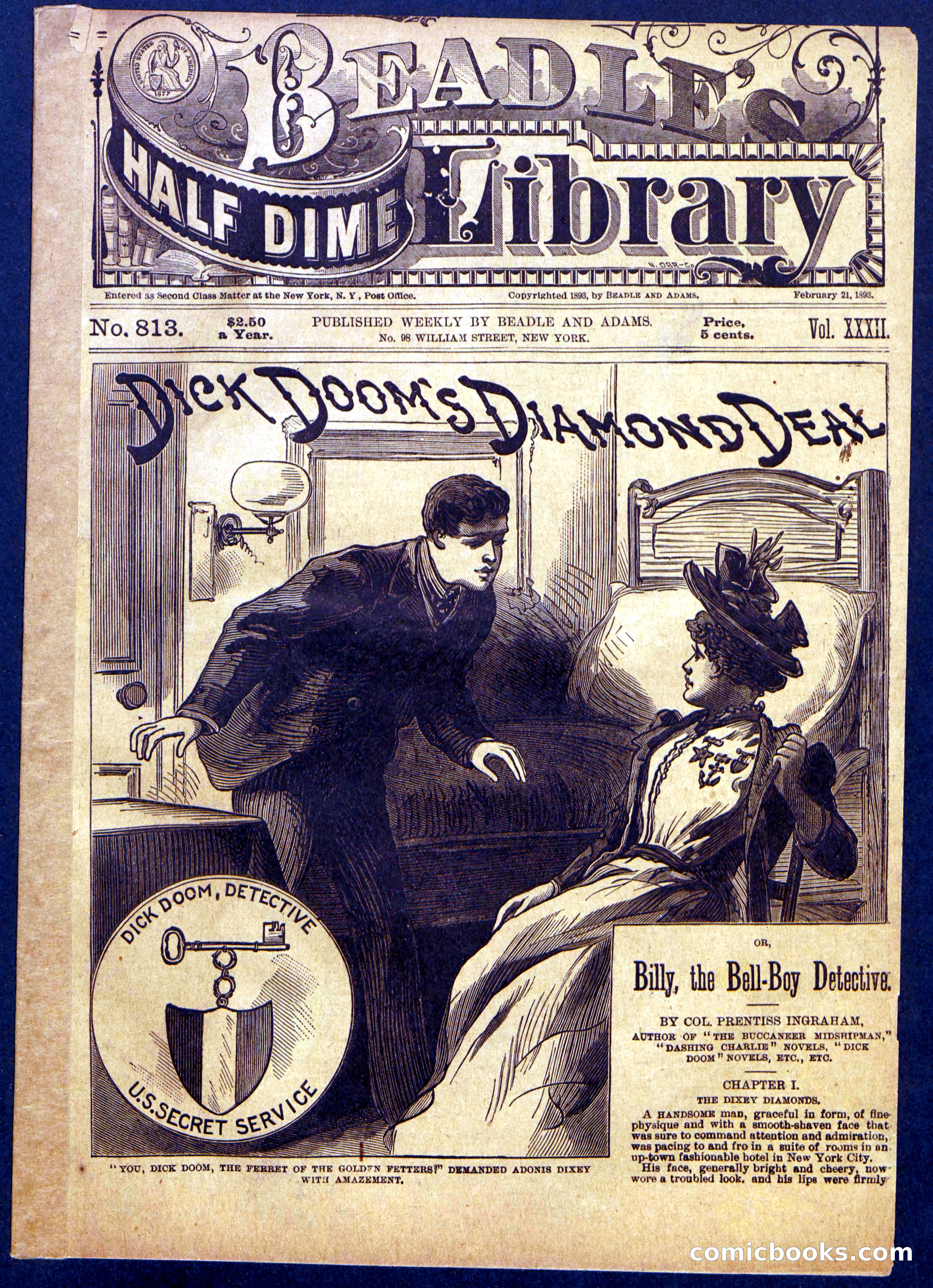 Beadle's Half Dime Library No. 813