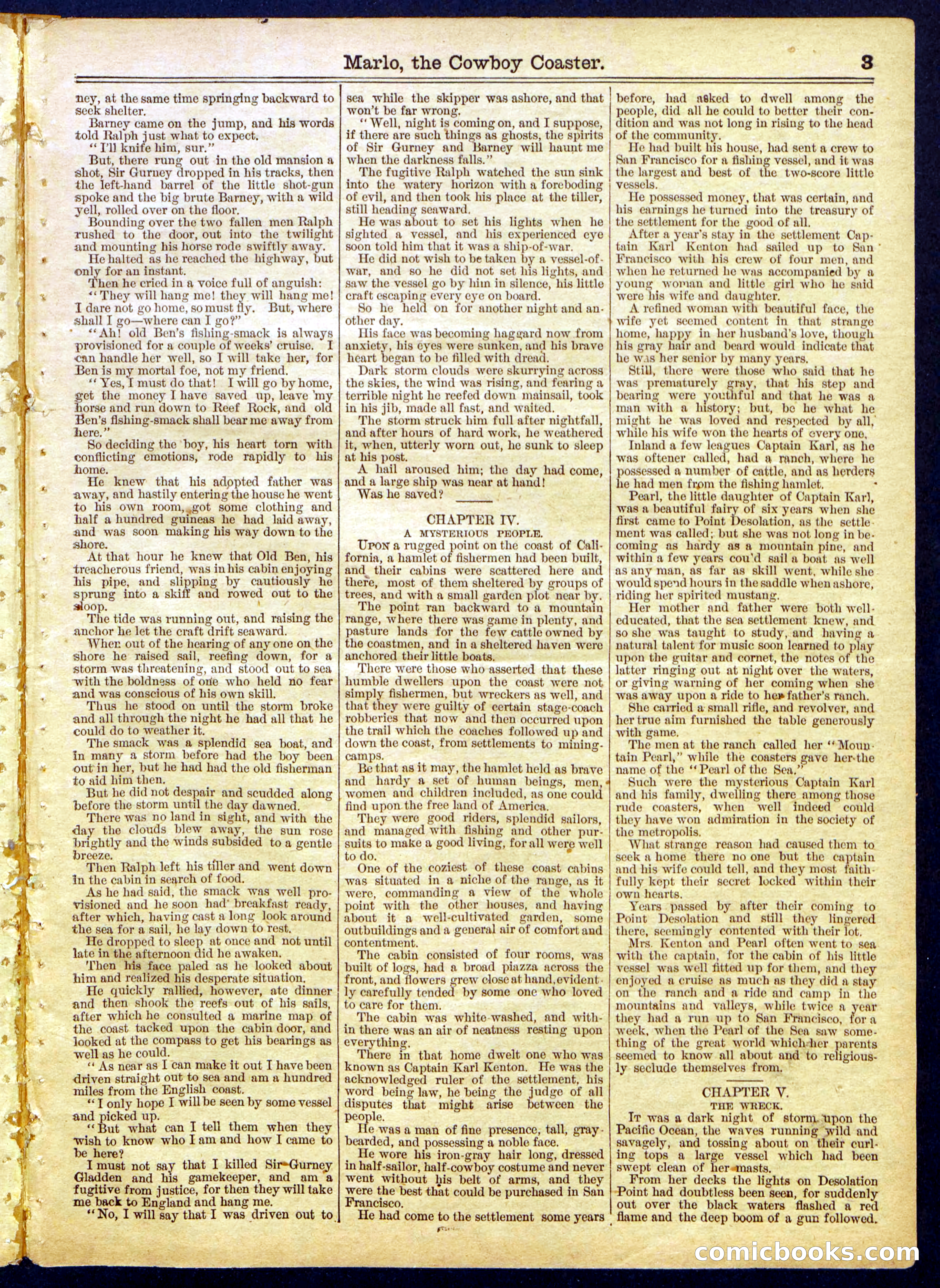Beadle's Half Dime Library No. 825 — page 3 of 16