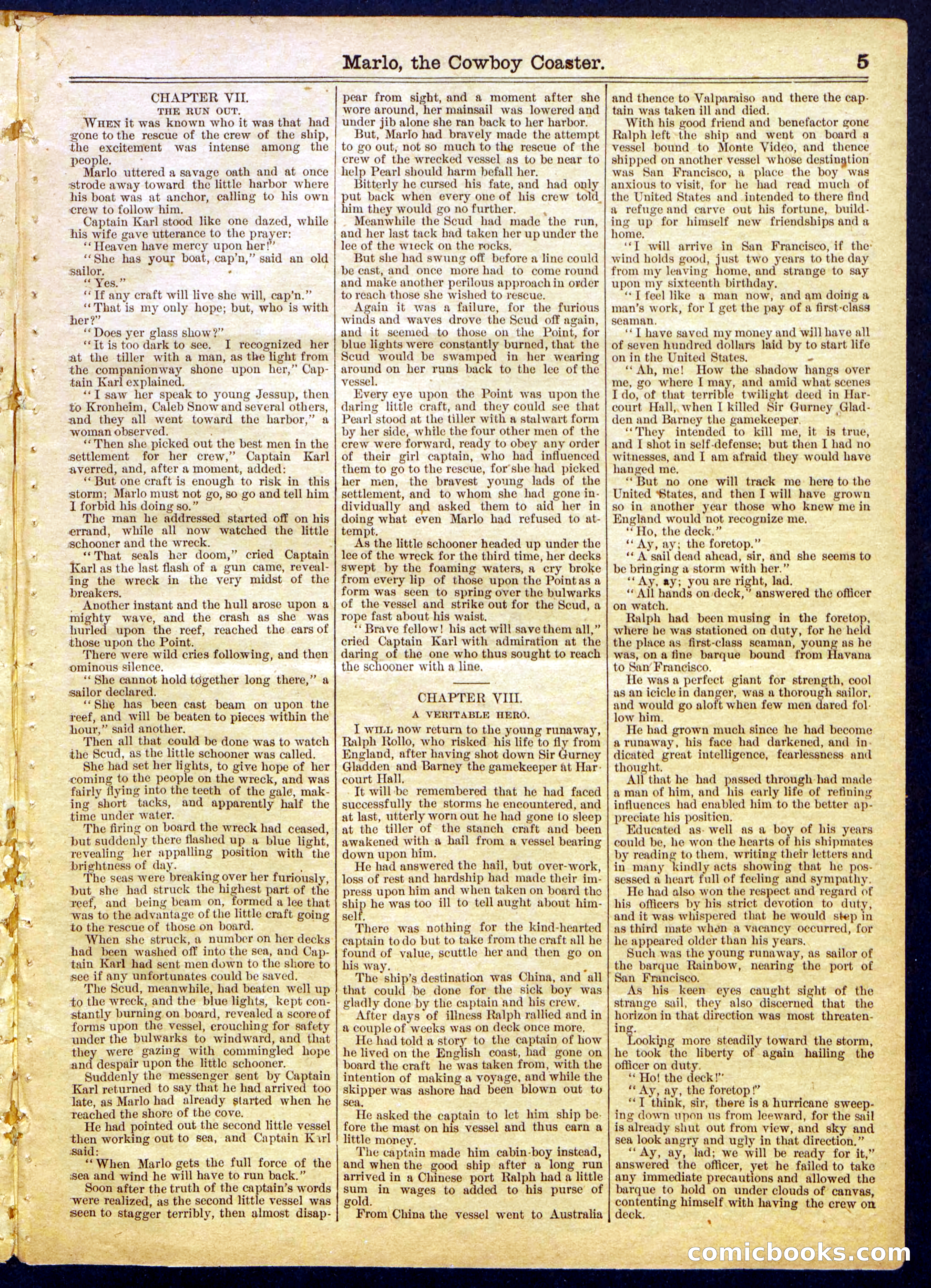 Beadle's Half Dime Library No. 825 — page 5 of 16