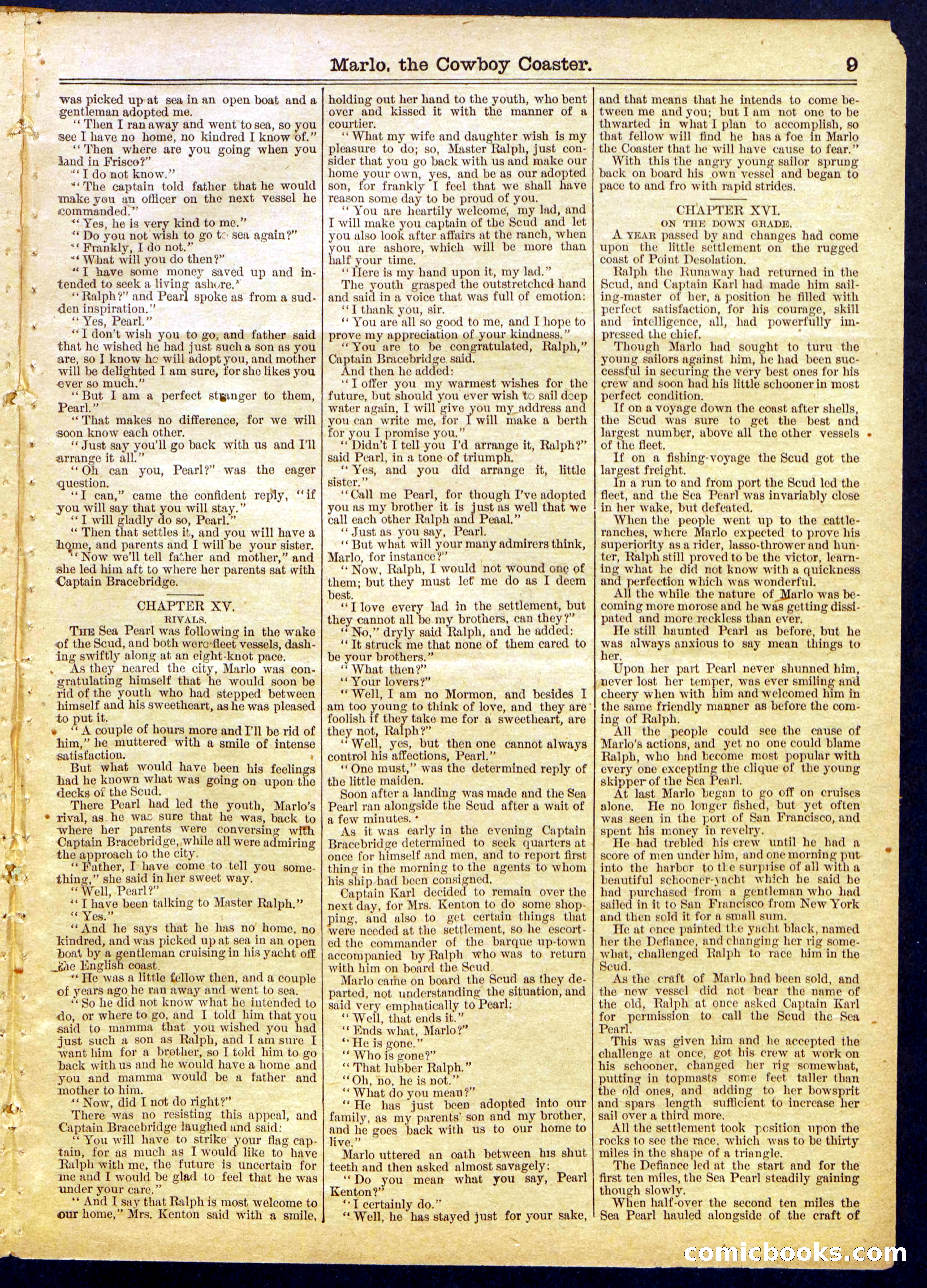 Beadle's Half Dime Library No. 825 — page 9 of 16
