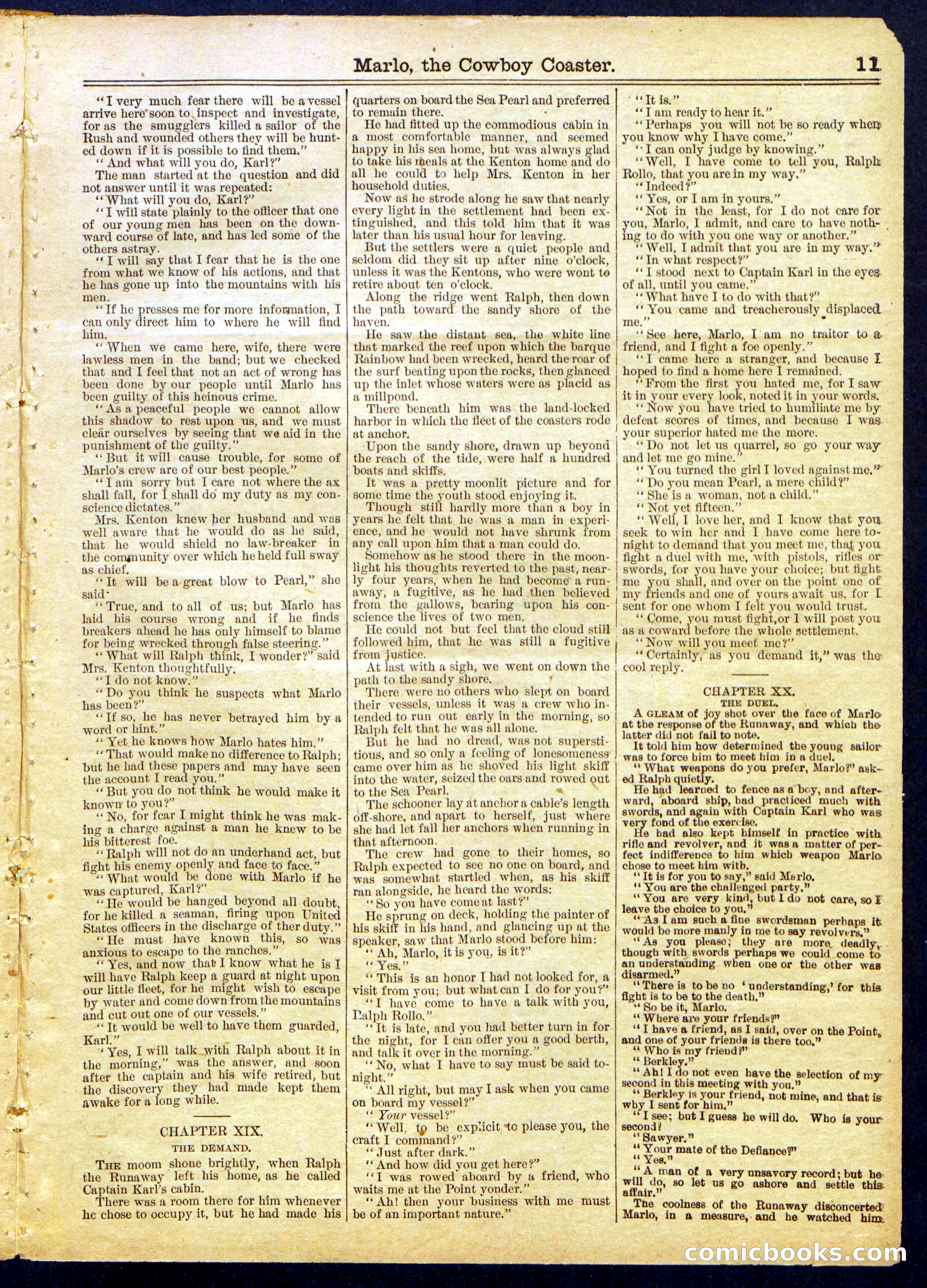 Beadle's Half Dime Library No. 825 — page 11 of 16