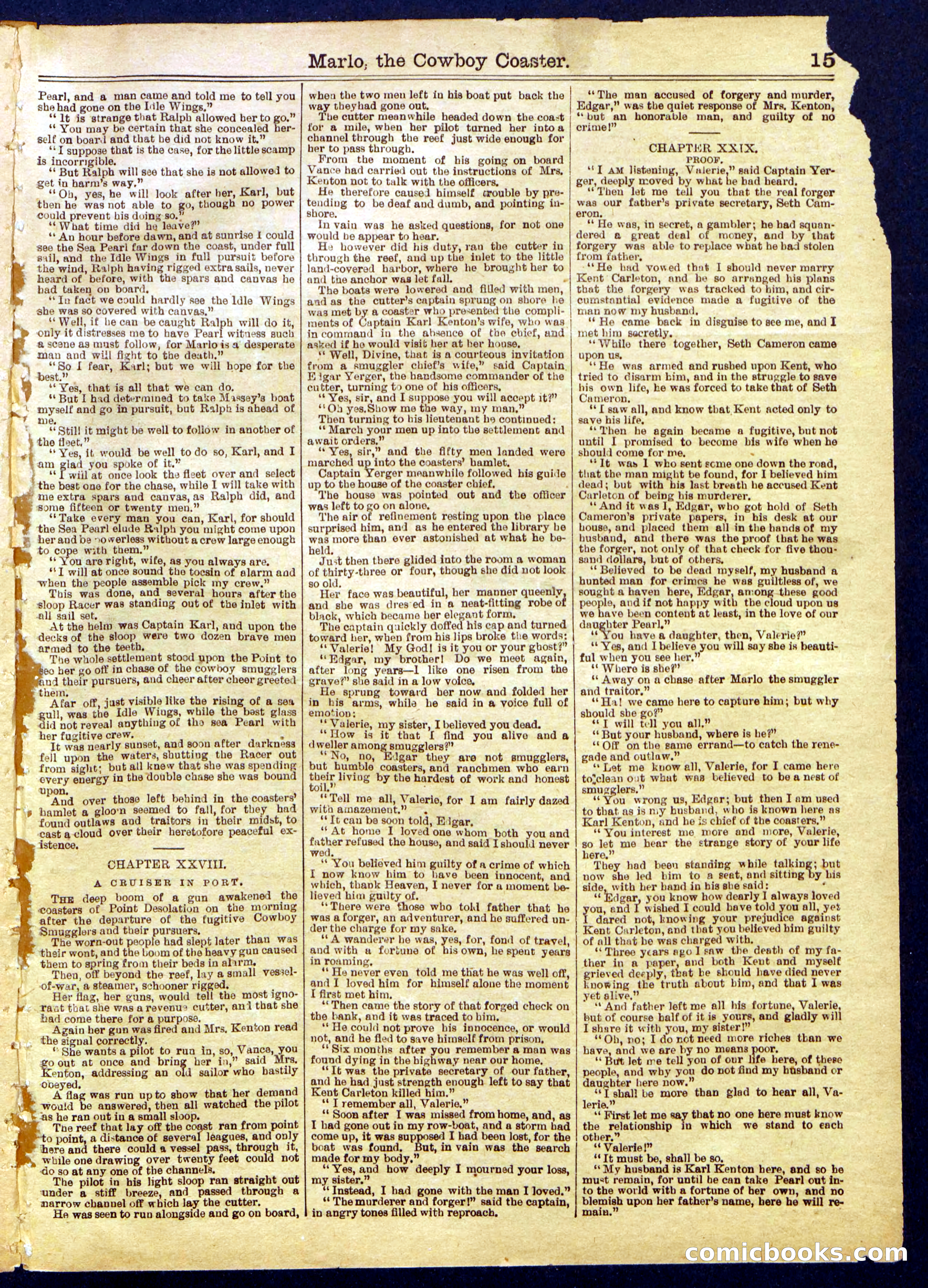 Beadle's Half Dime Library No. 825 — page 15 of 16