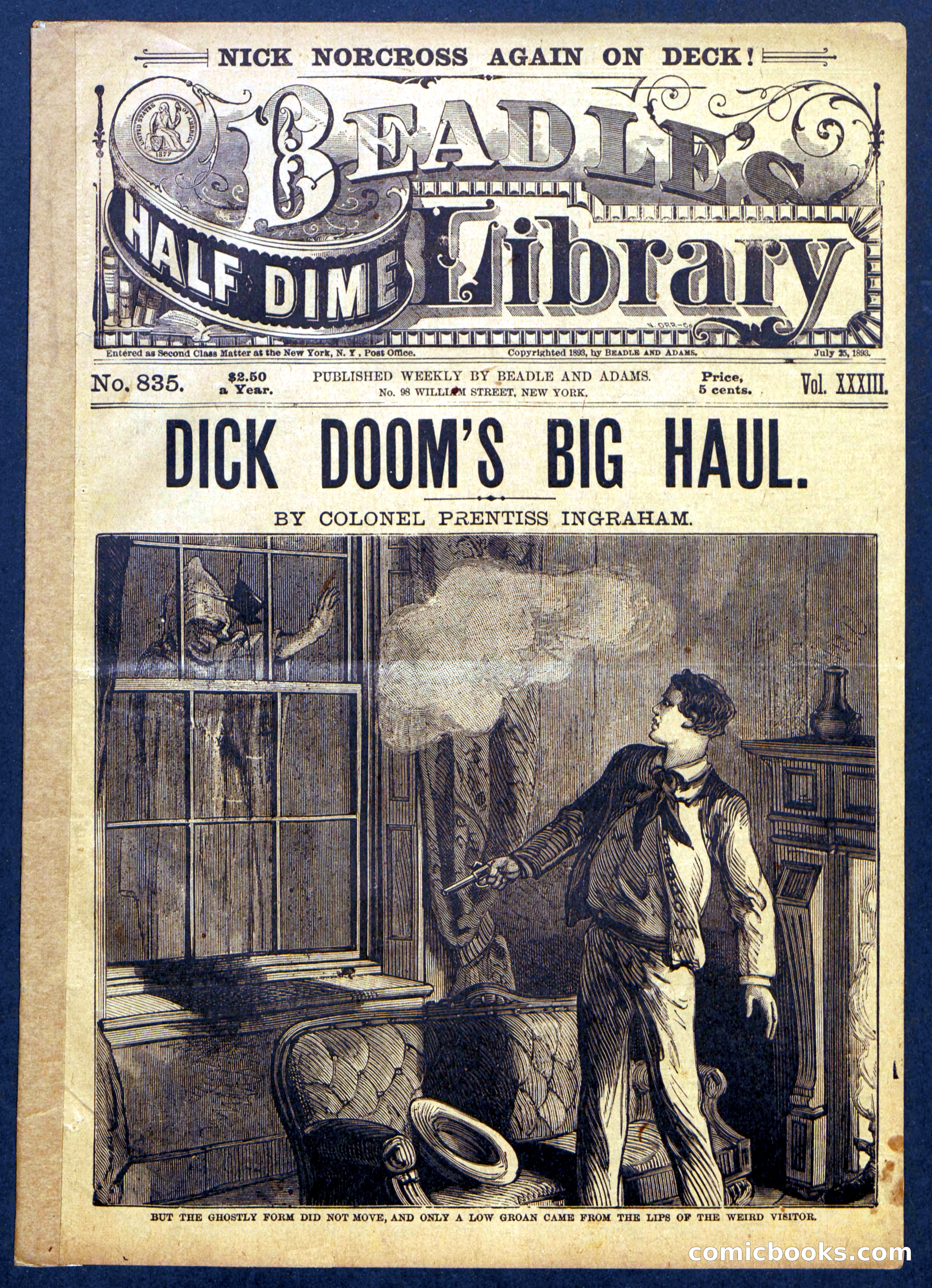 Beadle's Half Dime Library No. 835