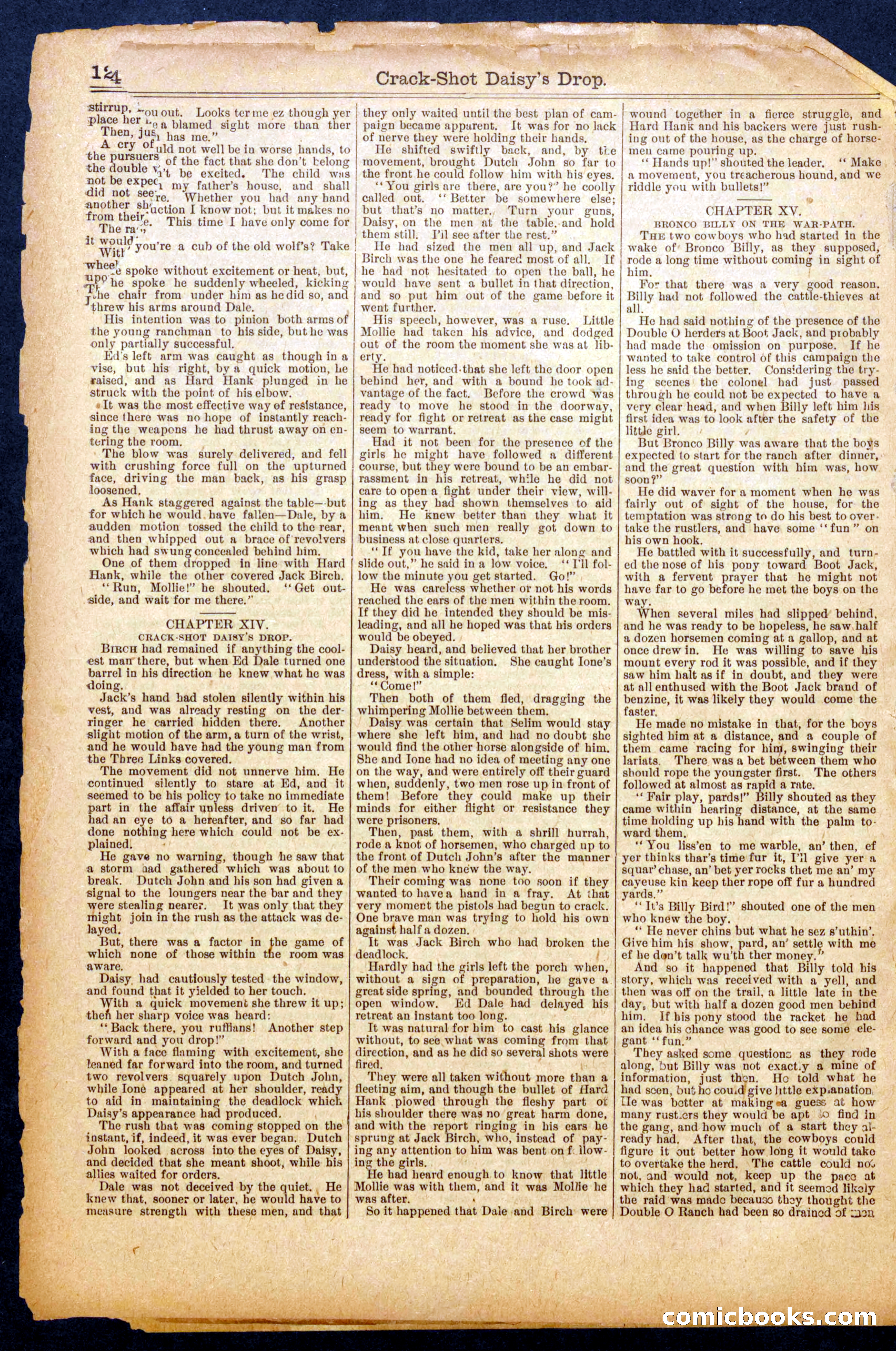 Beadle's Half Dime Library No. 919 — page 14 of 16