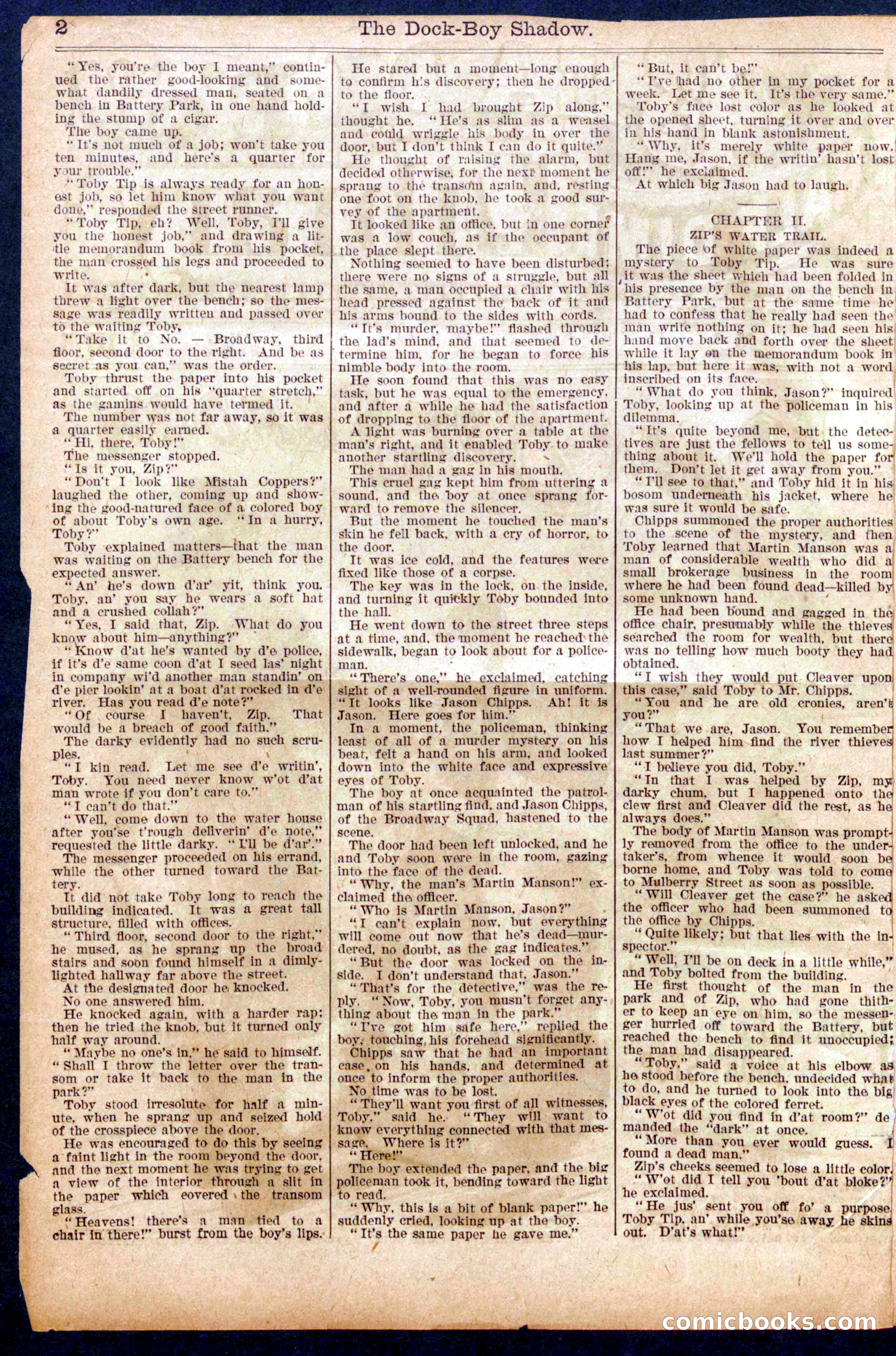 The Dock Boy's Shadow — page 2 of 16