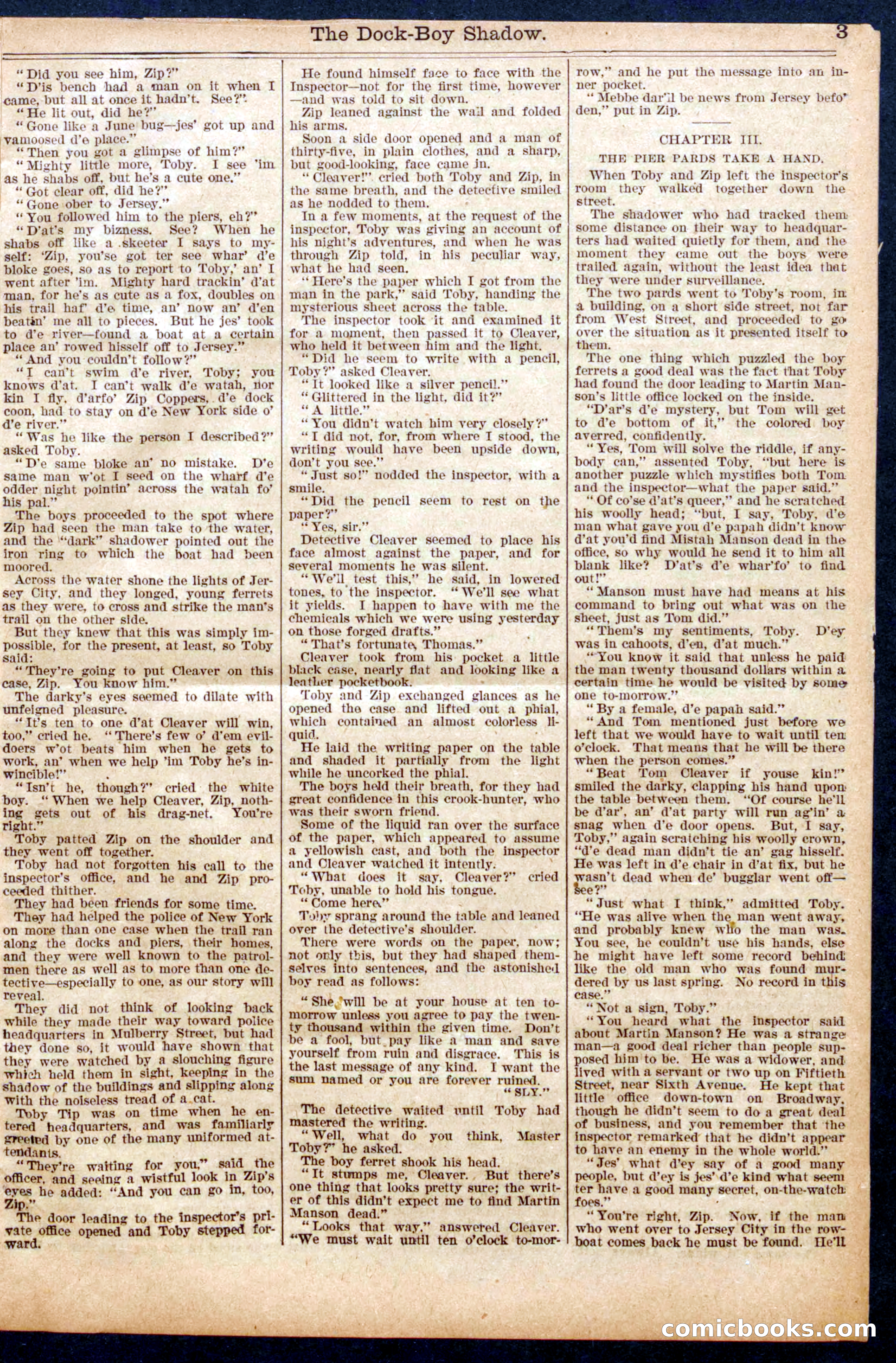 The Dock Boy's Shadow — page 3 of 16
