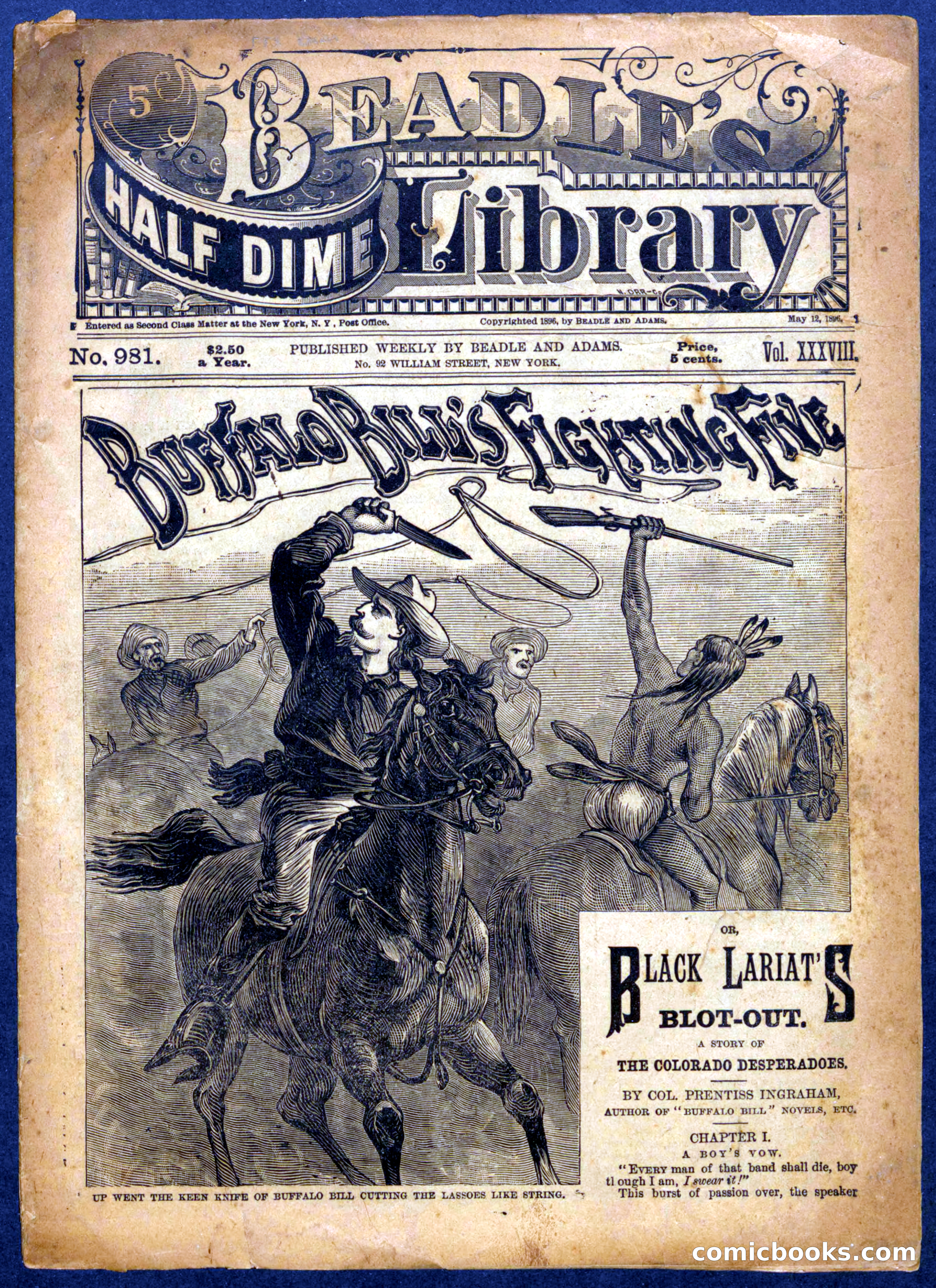 Beadle's Half Dime Library No. 981