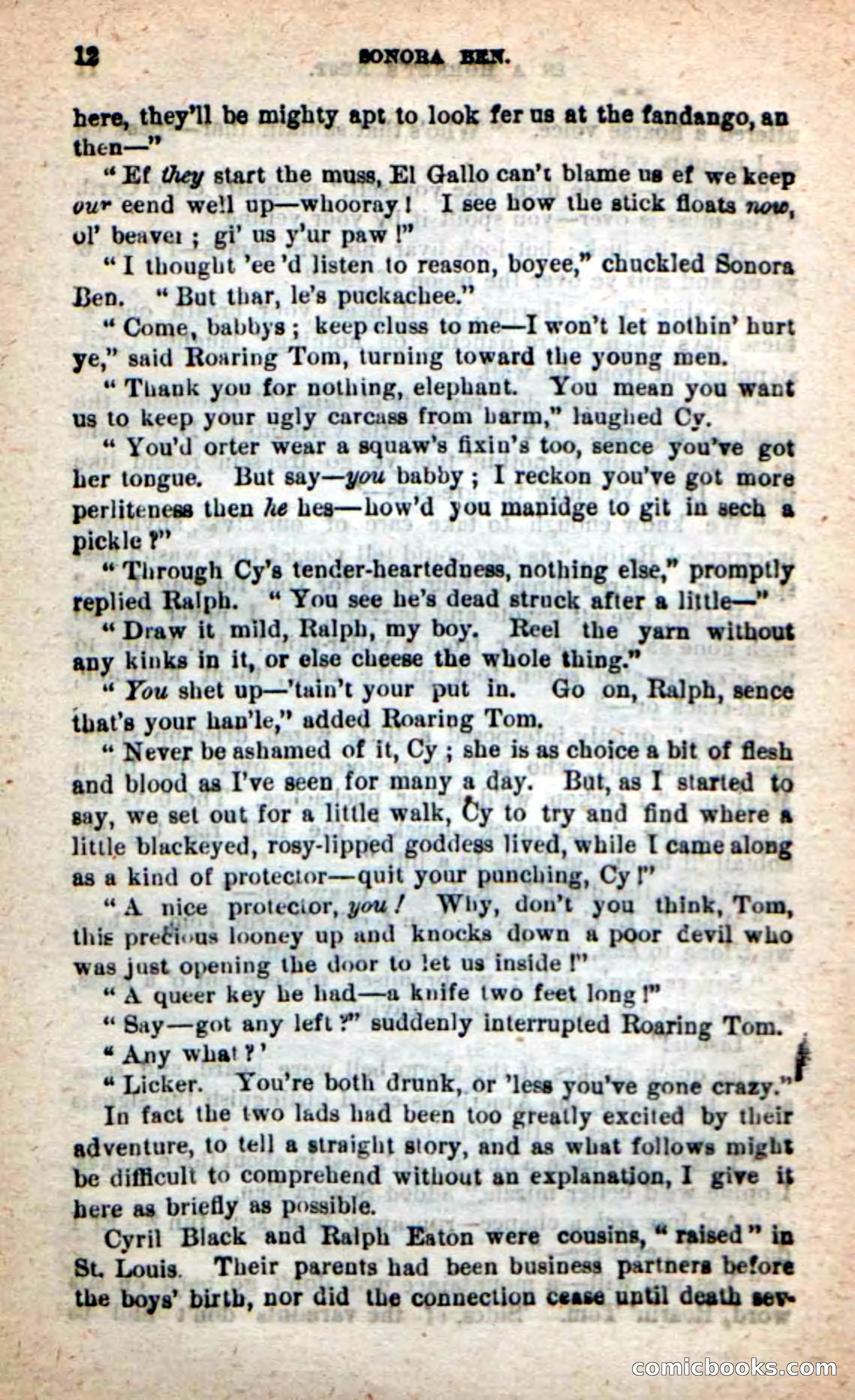 Beadle's New Dime Novels: Sonora Ben — page 8 of 100