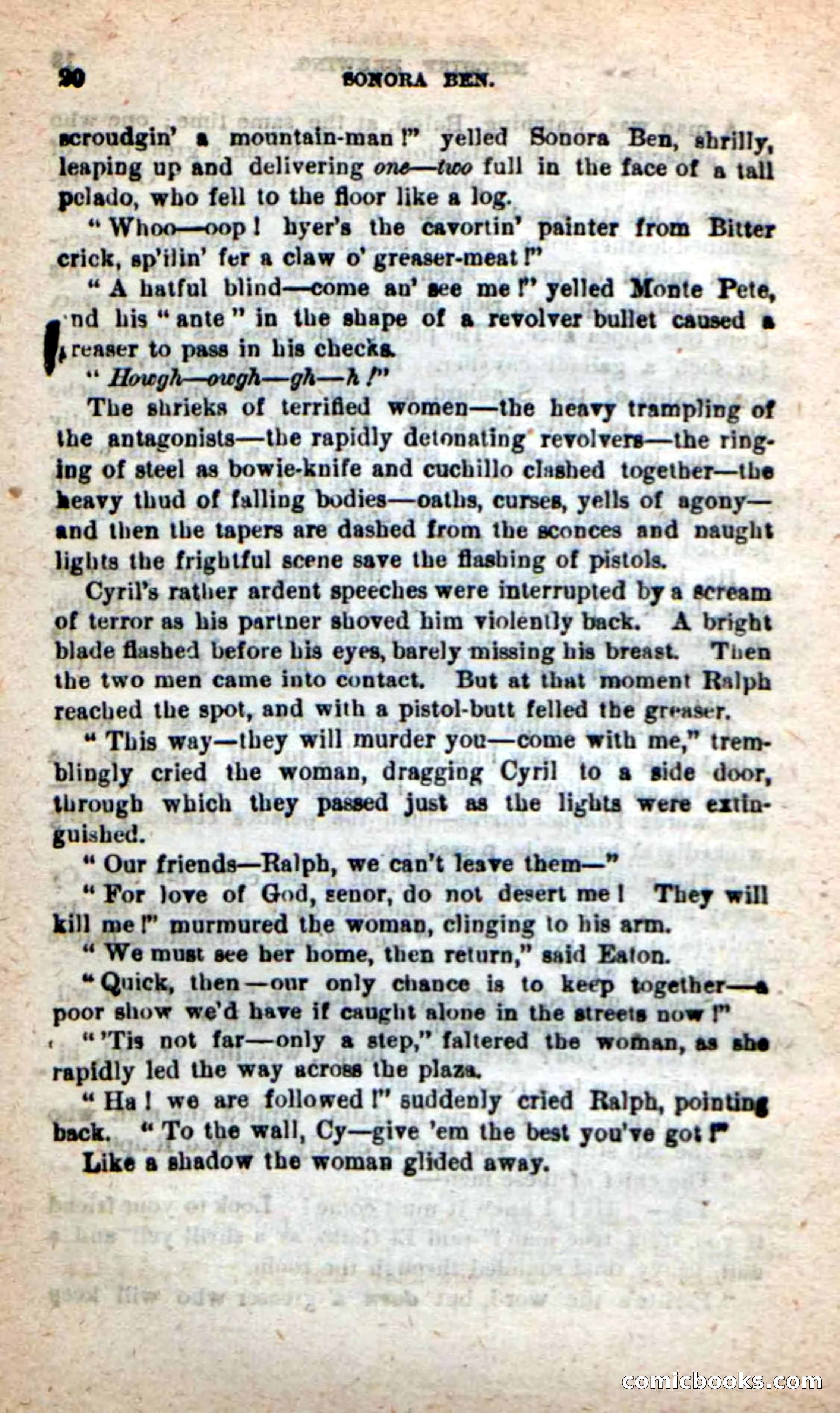 Beadle's New Dime Novels: Sonora Ben — page 16 of 100