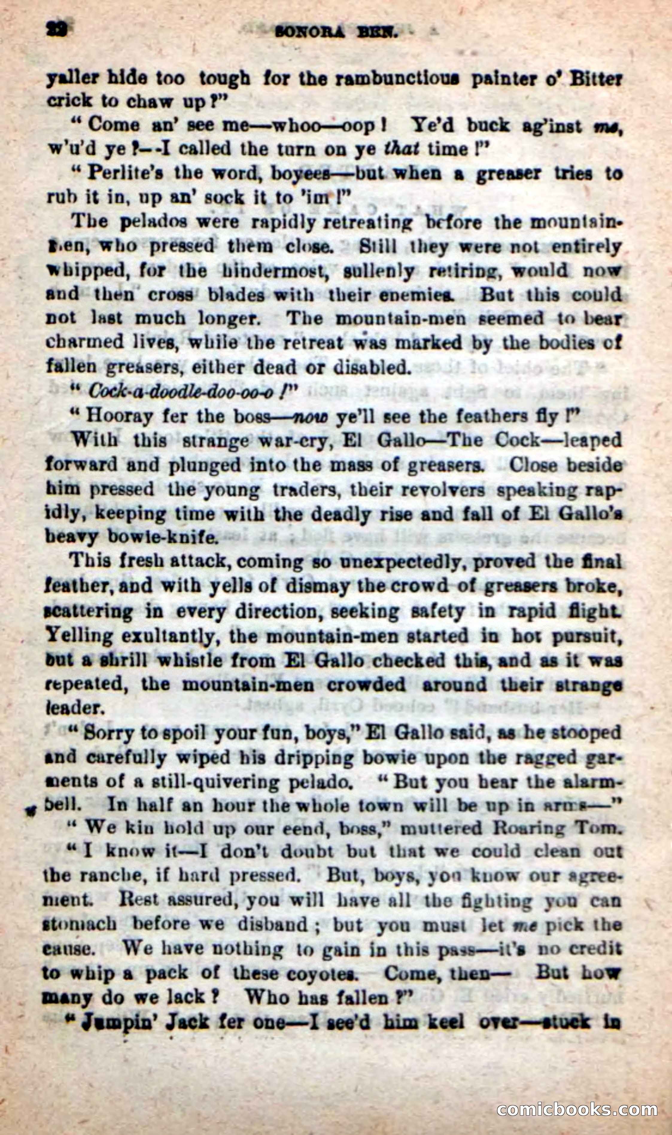 Beadle's New Dime Novels: Sonora Ben — page 18 of 100